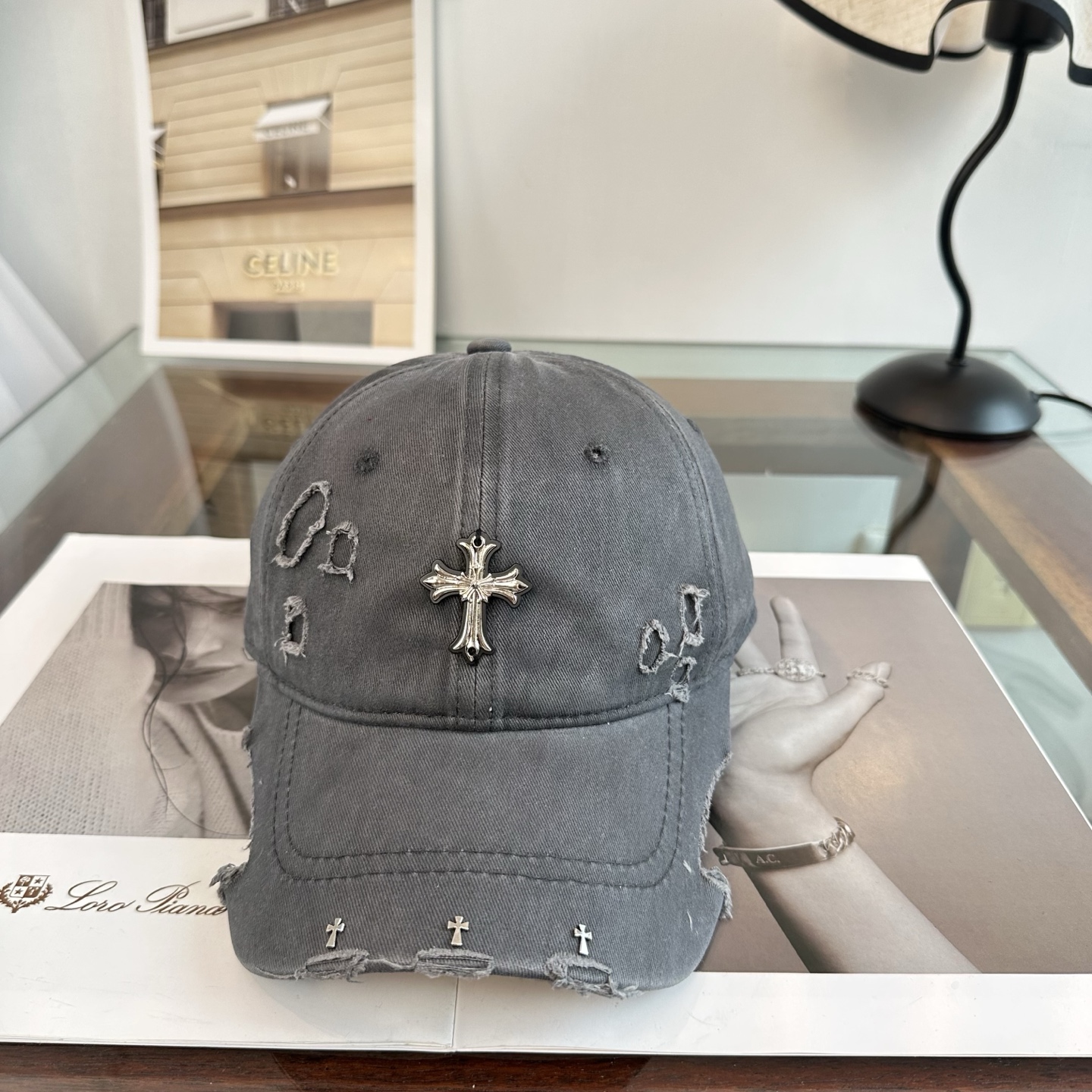 Chrome hearts 克罗心 新款十字架 高品质棒球帽，高端定制版！网红时尚博主同款！墙裂推荐！质