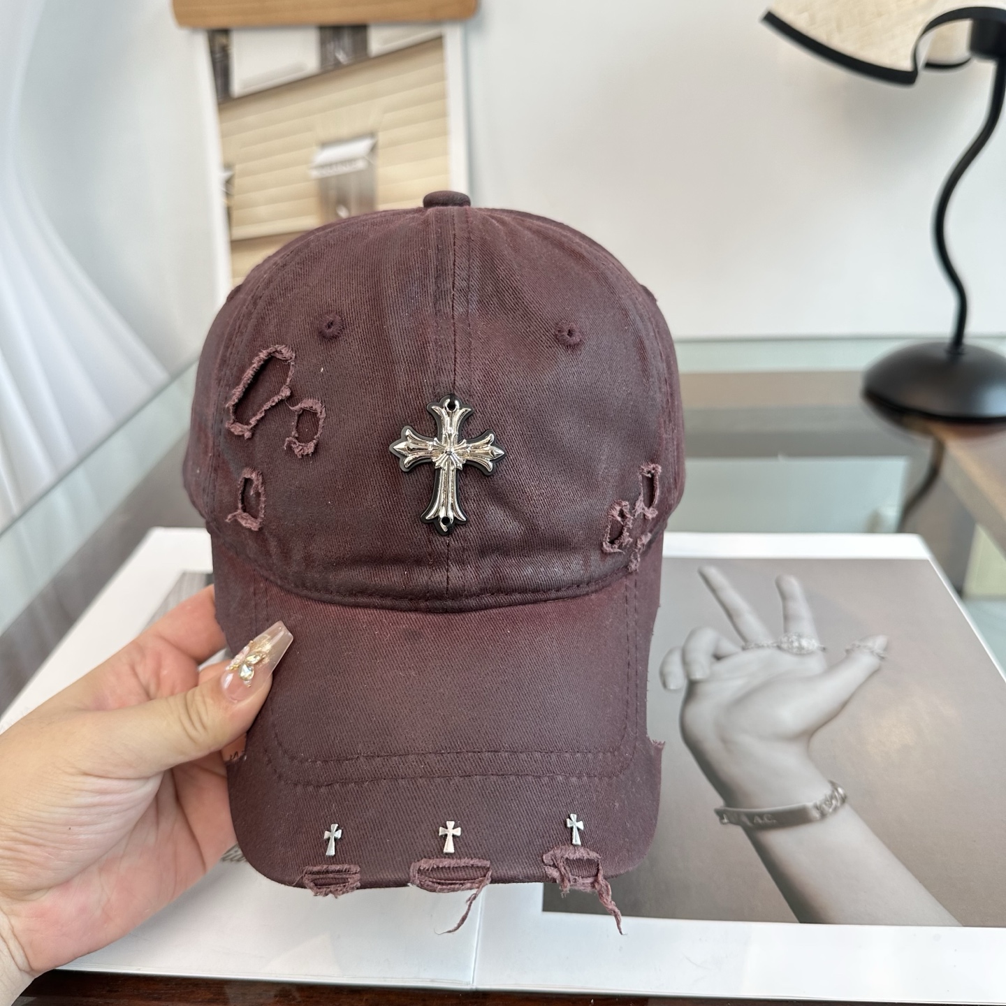 Chrome hearts 克罗心 新款十字架 高品质棒球帽，高端定制版！网红时尚博主同款！墙裂推荐！质