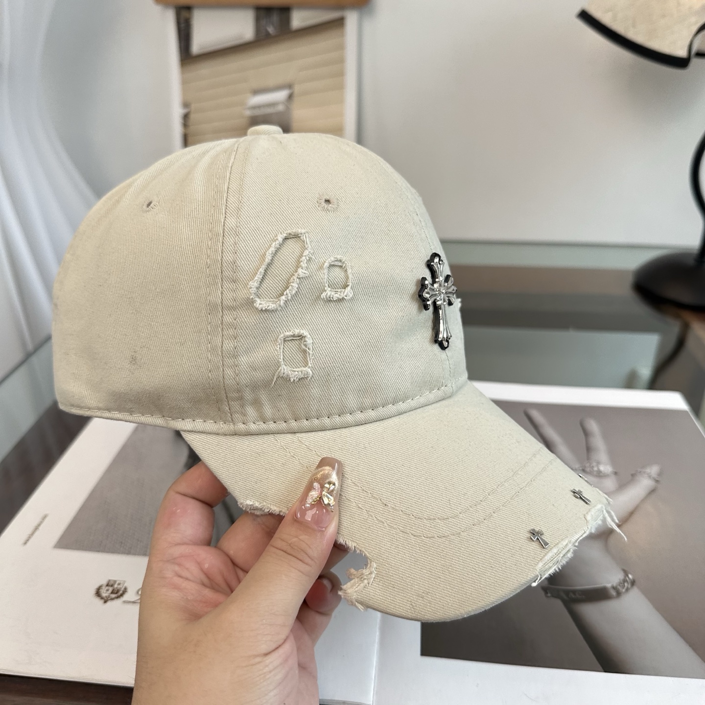 Chrome hearts 克罗心 新款十字架 高品质棒球帽，高端定制版！网红时尚博主同款！墙裂推荐！质