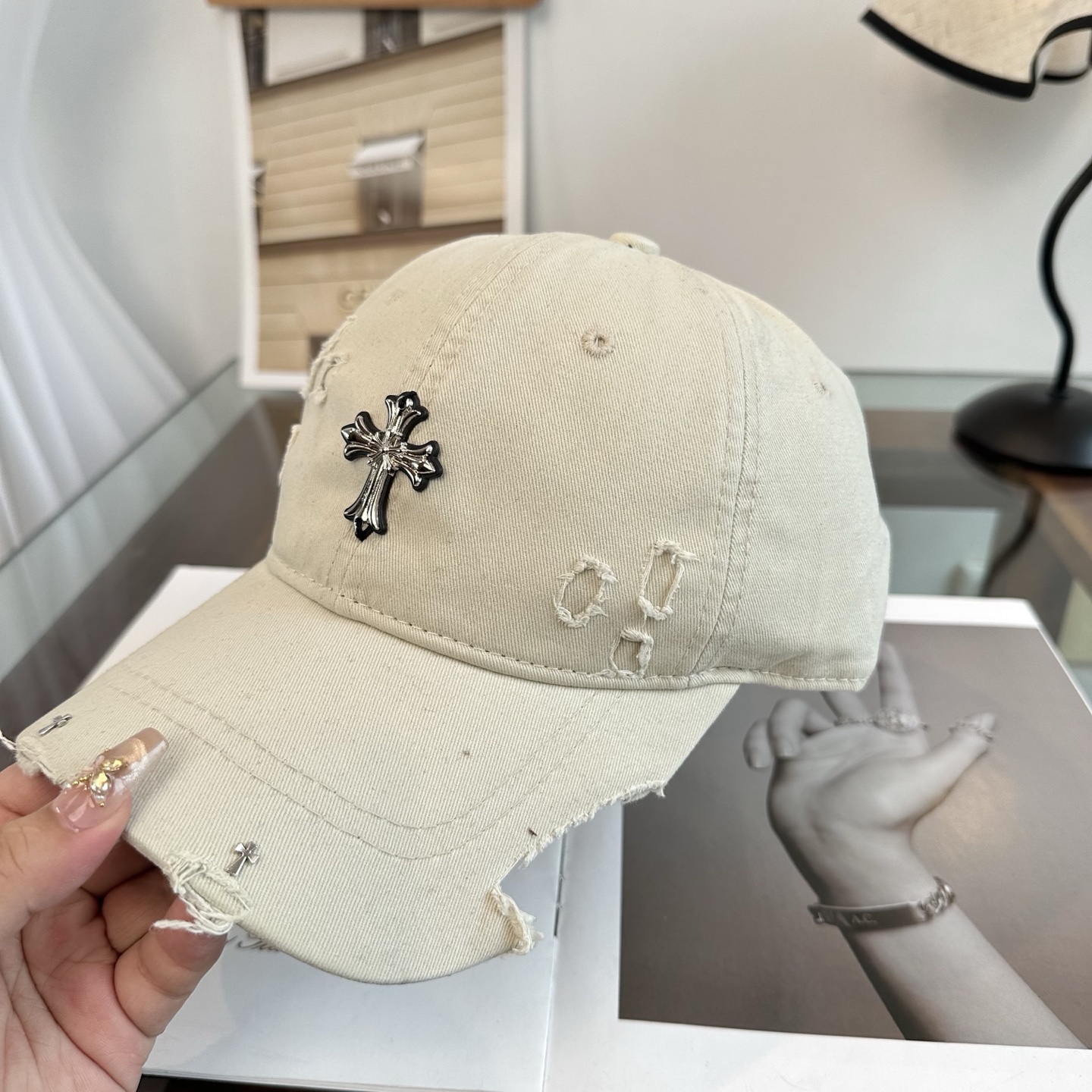 Chrome hearts 克罗心 新款十字架 高品质棒球帽，高端定制版！网红时尚博主同款！墙裂推荐！质