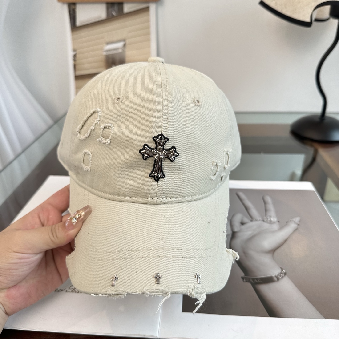 Chrome hearts 克罗心 新款十字架 高品质棒球帽，高端定制版！网红时尚博主同款！墙裂推荐！质