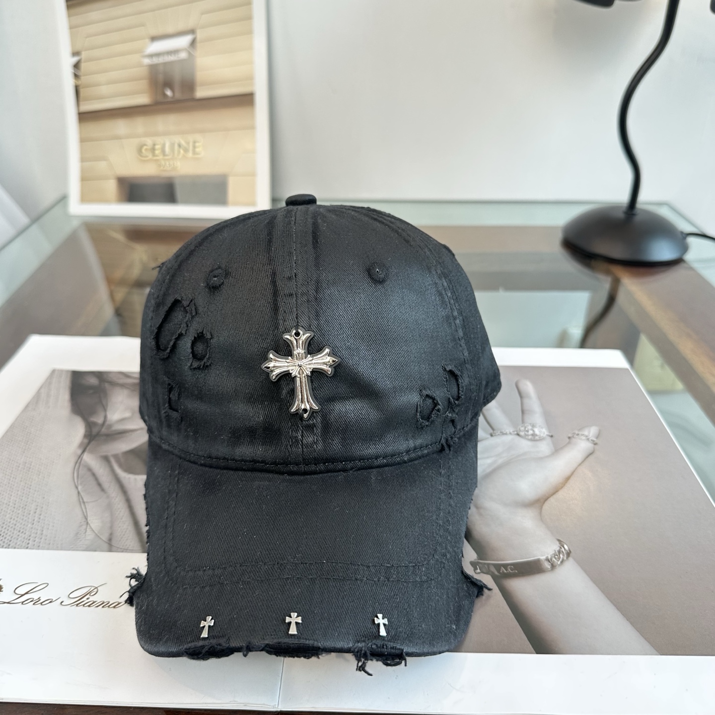 Chrome hearts 克罗心 新款十字架 高品质棒球帽，高端定制版！网红时尚博主同款！墙裂推荐！质