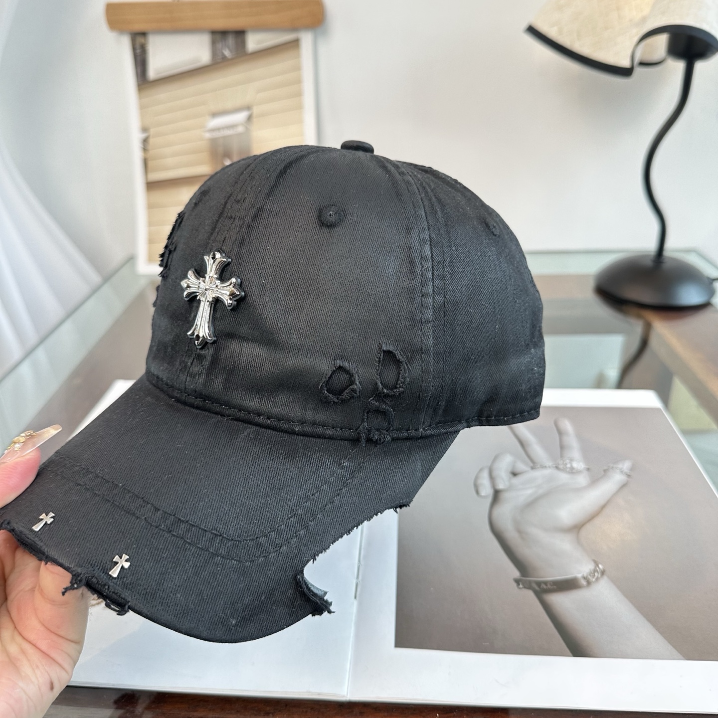 Chrome hearts 克罗心 新款十字架 高品质棒球帽，高端定制版！网红时尚博主同款！墙裂推荐！质