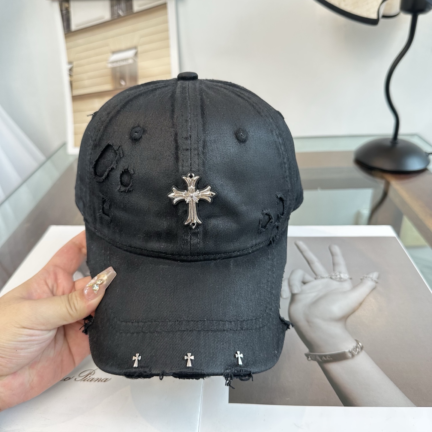 Chrome hearts 克罗心 新款十字架 高品质棒球帽，高端定制版！网红时尚博主同款！墙裂推荐！质