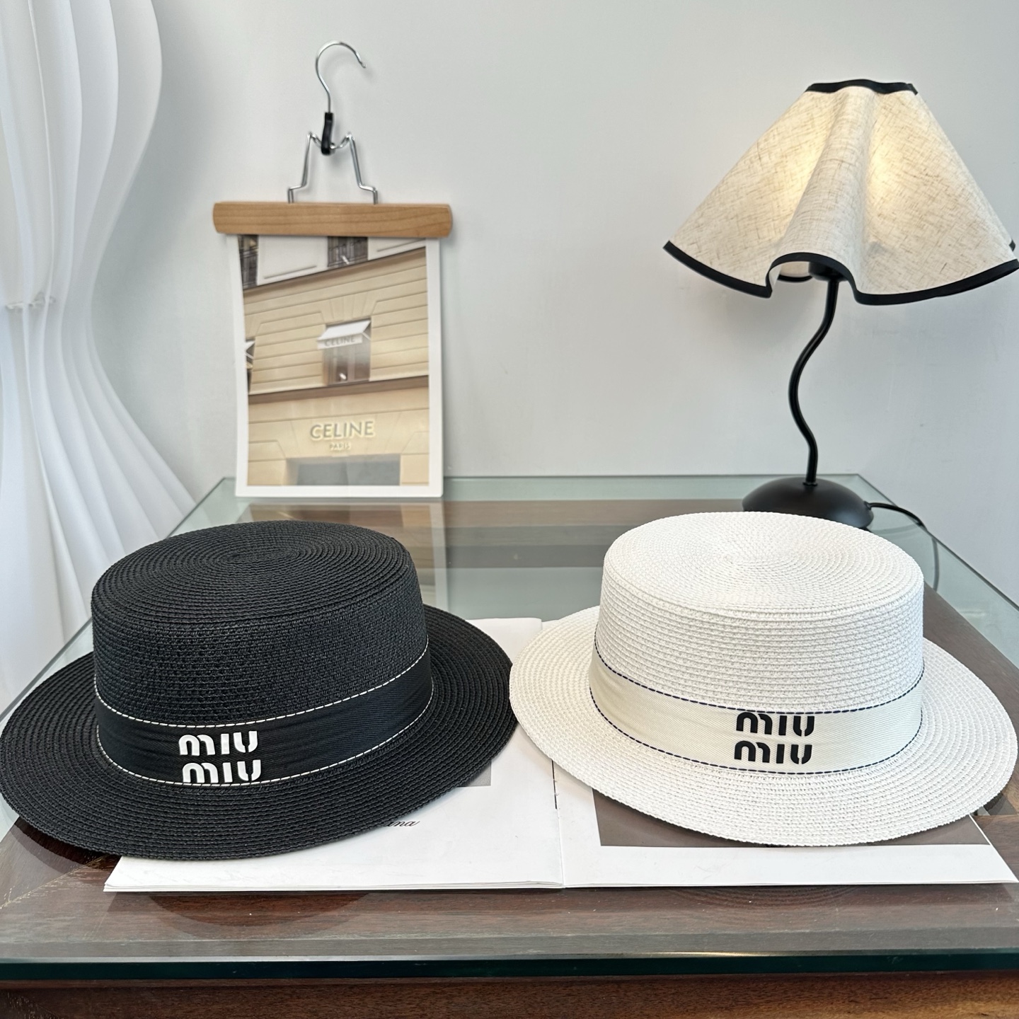 miumiu 缪缪 2026新款平顶草帽 夏天海边首选～新款材质编织而成～质感满分💯