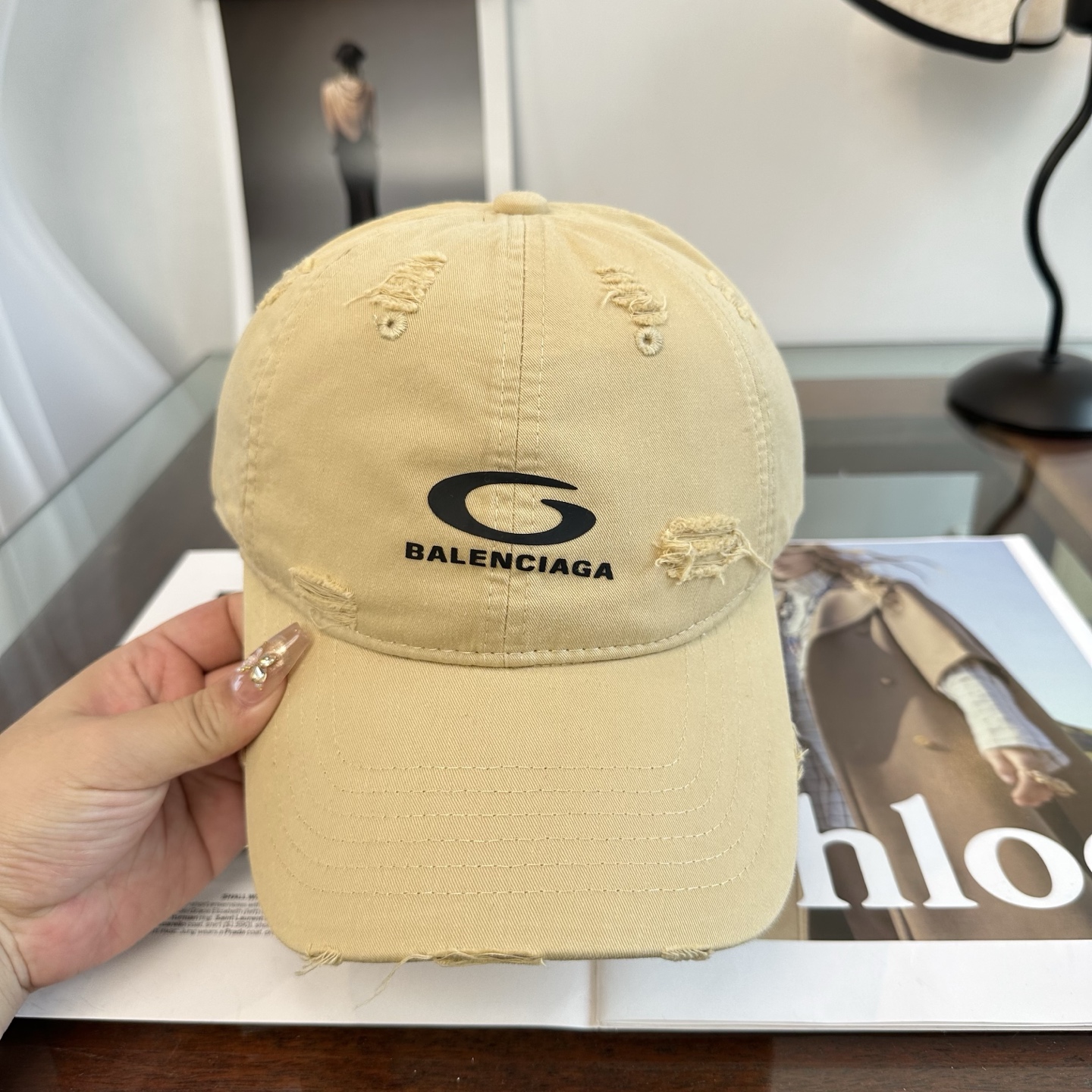 新品Balenciaga 巴黎世家字母新款棒球帽现货秒发🧢简约时尚超级无敌好看的帽子！情侣款！