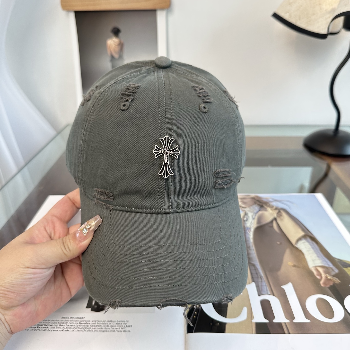 Chrome hearts 克罗心 新款十字架 高品质棒球帽，高端定制版！网红时尚博主同款！墙裂推荐！质