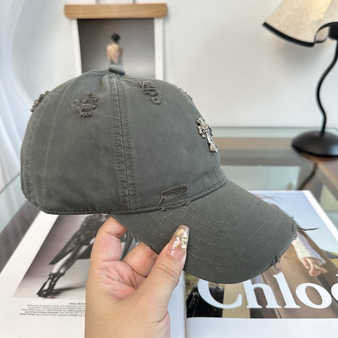 Chrome hearts 克罗心 新款十字架 高品质棒球帽，高端定制版！网红时尚博主同款！墙裂推荐！质