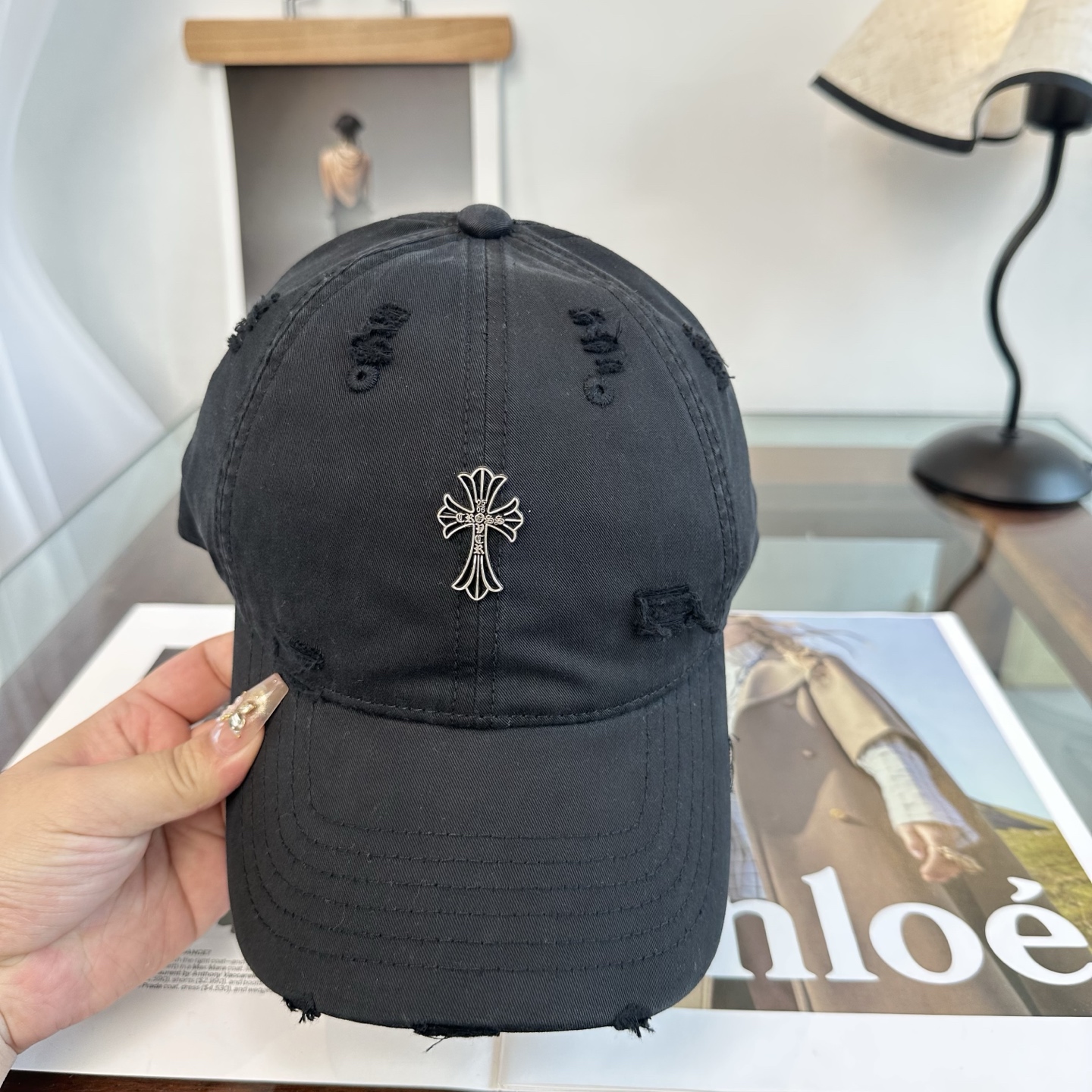 Chrome hearts 克罗心 新款十字架 高品质棒球帽，高端定制版！网红时尚博主同款！墙裂推荐！质
