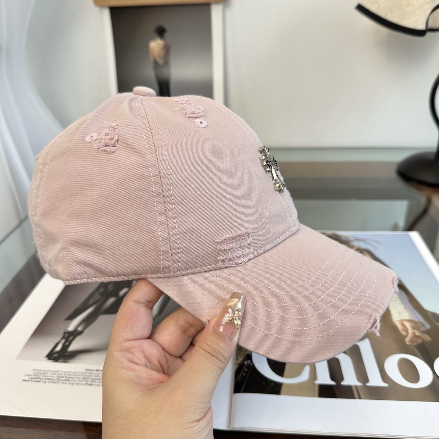 Chrome hearts 克罗心 新款十字架 高品质棒球帽，高端定制版！网红时尚博主同款！墙裂推荐！质