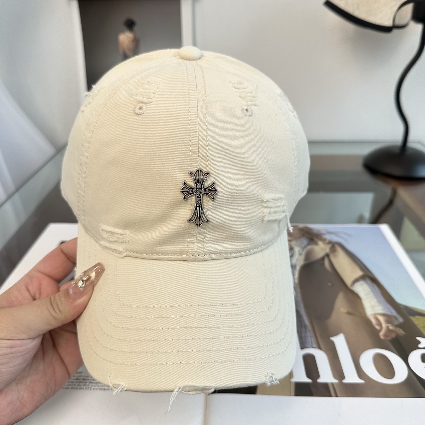 Chrome hearts 克罗心 新款十字架 高品质棒球帽，高端定制版！网红时尚博主同款！墙裂推荐！质