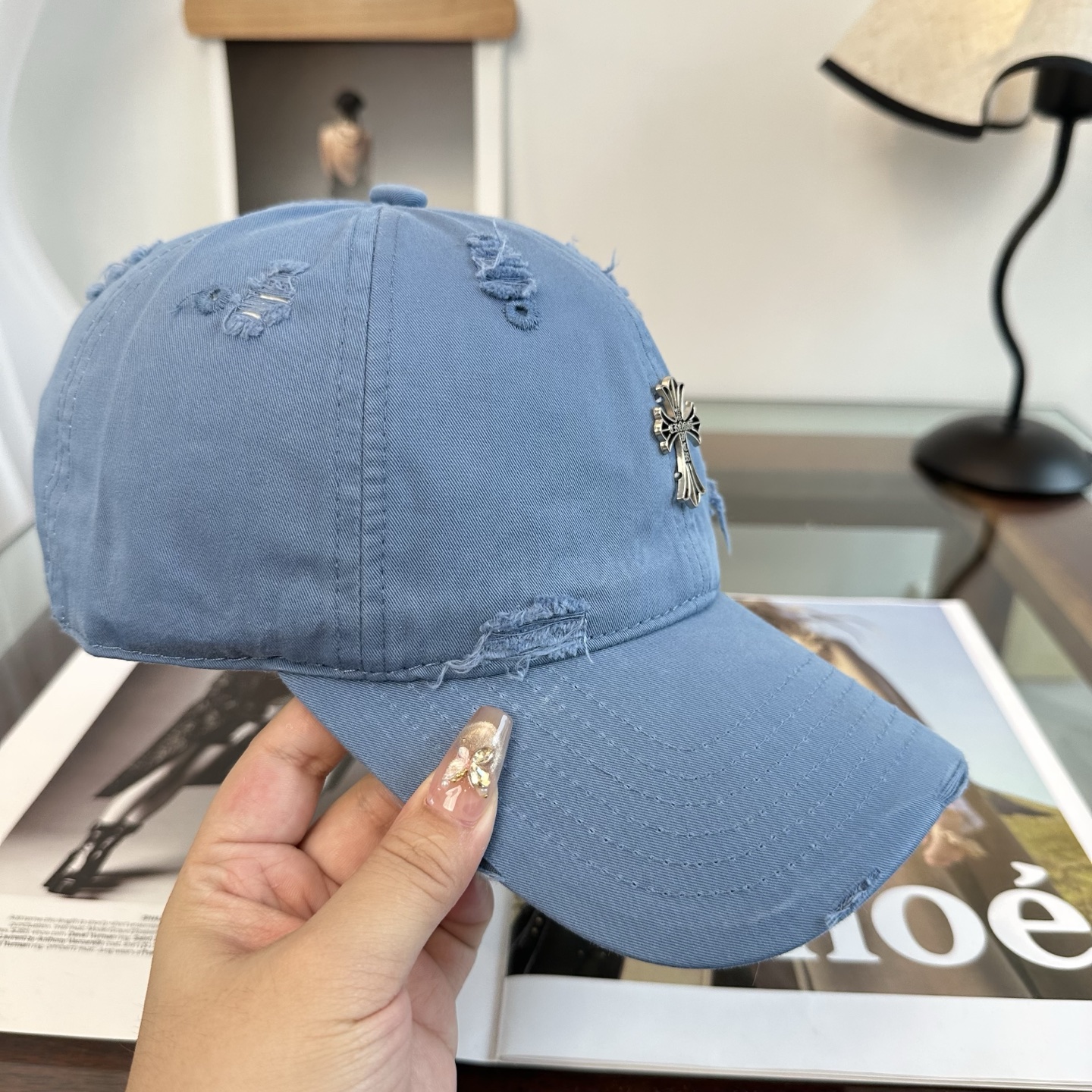 Chrome hearts 克罗心 新款十字架 高品质棒球帽，高端定制版！网红时尚博主同款！墙裂推荐！质