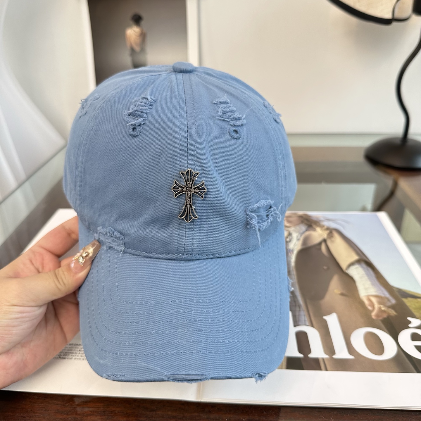 Chrome hearts 克罗心 新款十字架 高品质棒球帽，高端定制版！网红时尚博主同款！墙裂推荐！质