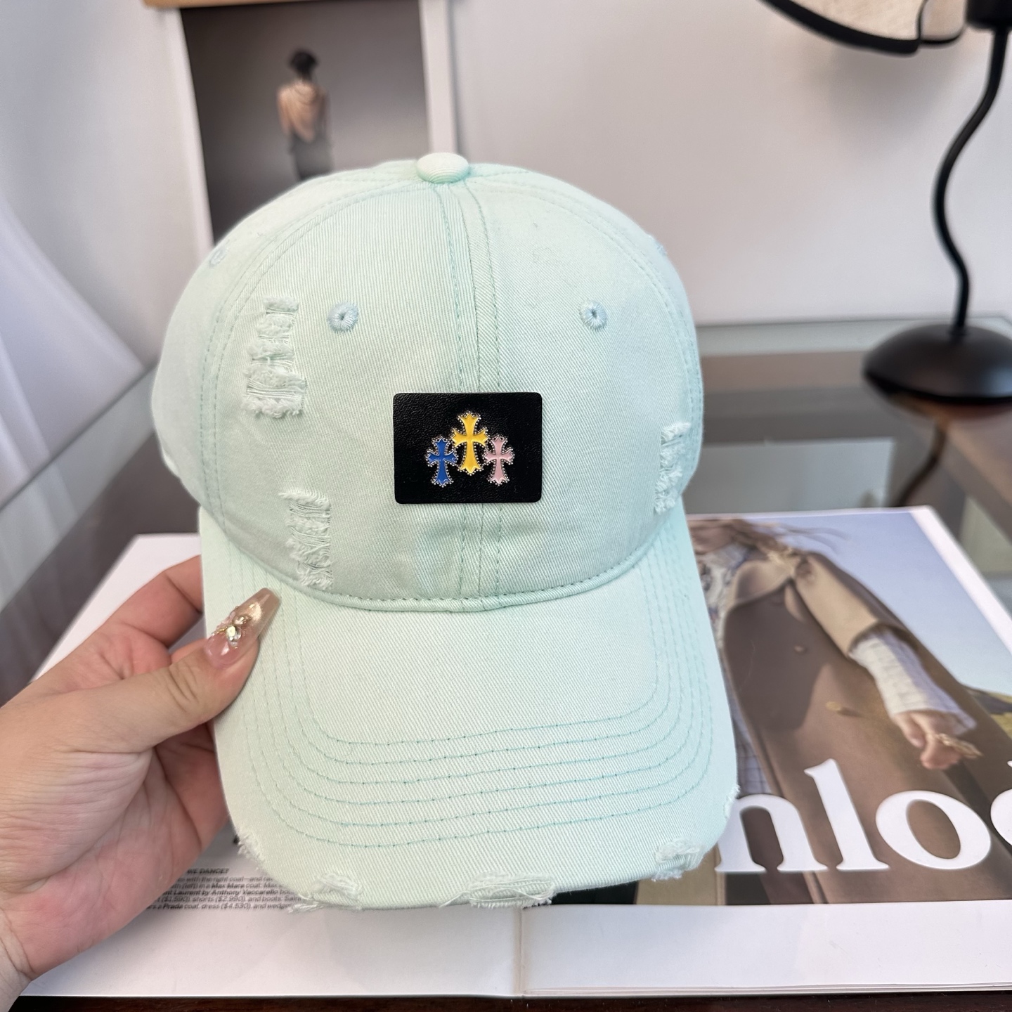 Chrome hearts 克罗心 新款十字架 高品质棒球帽，高端定制版！网红时尚博主同款！墙裂推荐！质