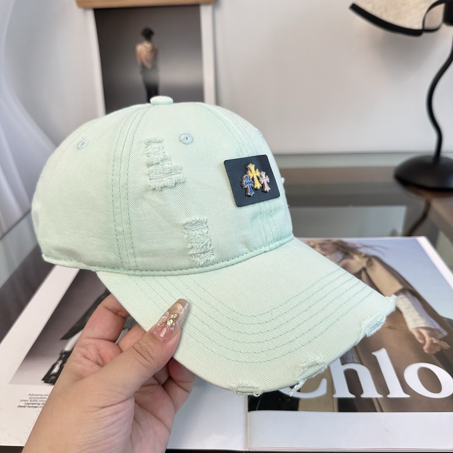 Chrome hearts 克罗心 新款十字架 高品质棒球帽，高端定制版！网红时尚博主同款！墙裂推荐！质