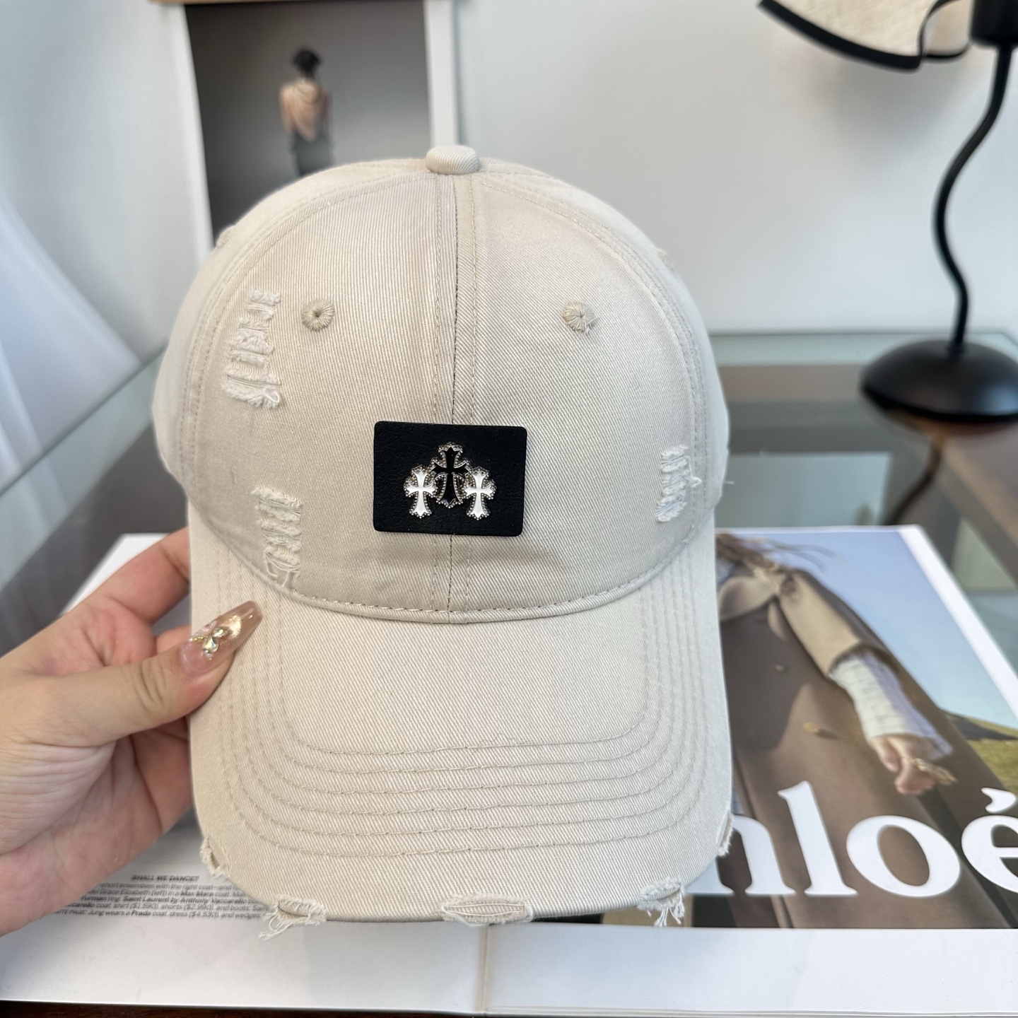 Chrome hearts 克罗心 新款十字架 高品质棒球帽，高端定制版！网红时尚博主同款！墙裂推荐！质
