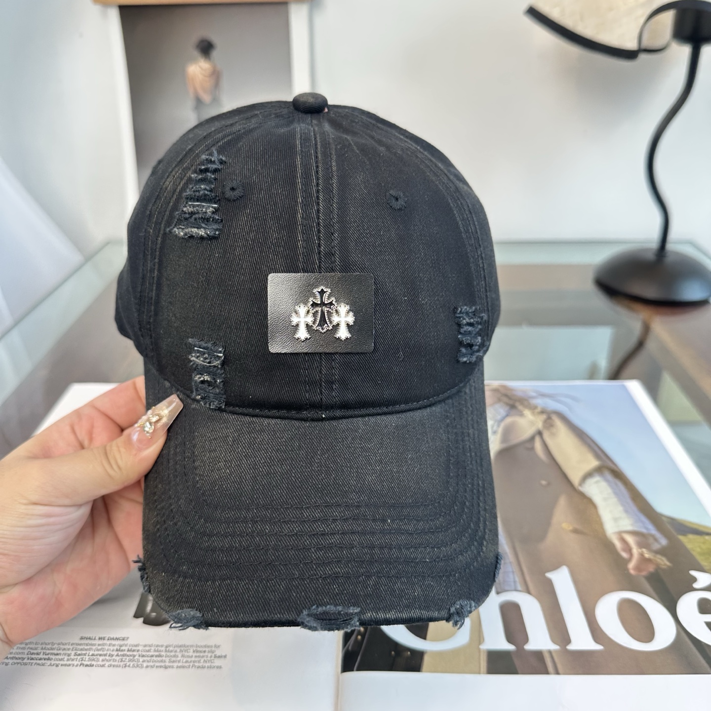 Chrome hearts 克罗心 新款十字架 高品质棒球帽，高端定制版！网红时尚博主同款！墙裂推荐！质
