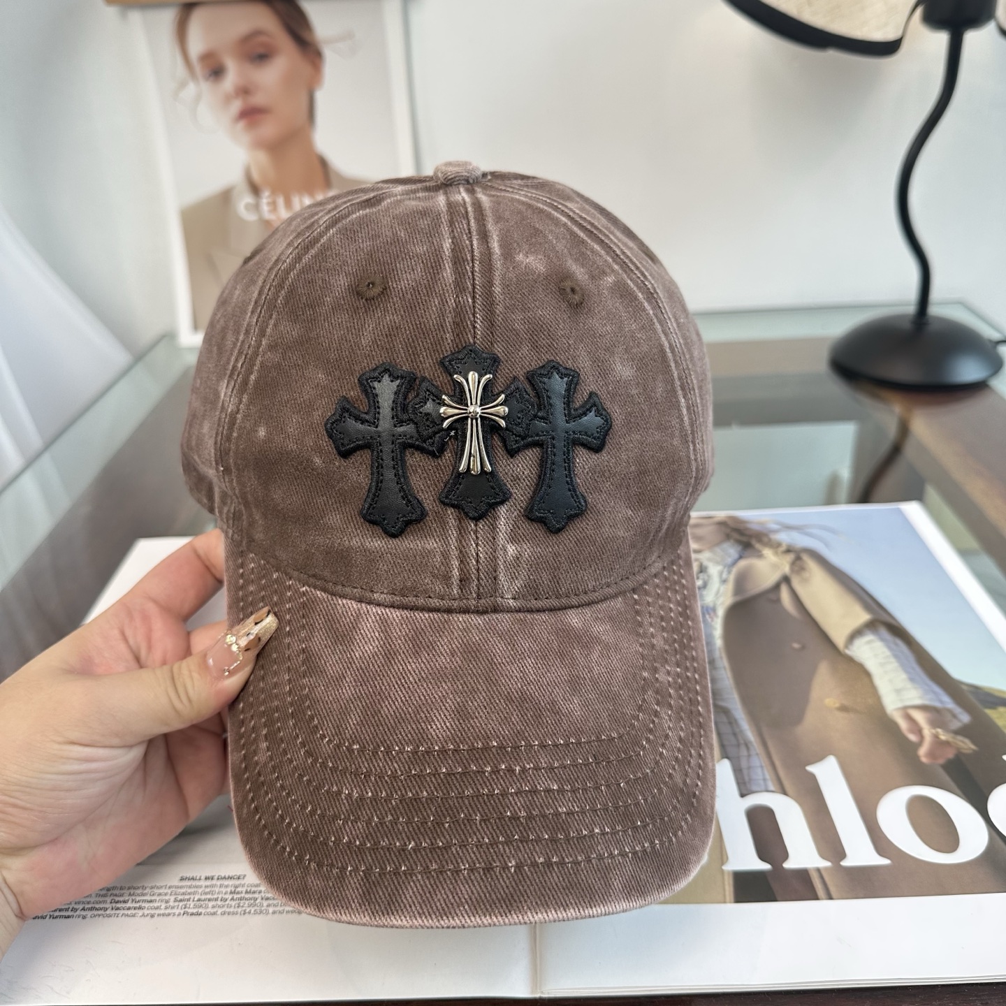 Chrome hearts 克罗心 新款十字架 高品质棒球帽，高端定制版！网红时尚博主同款！墙裂推荐！质