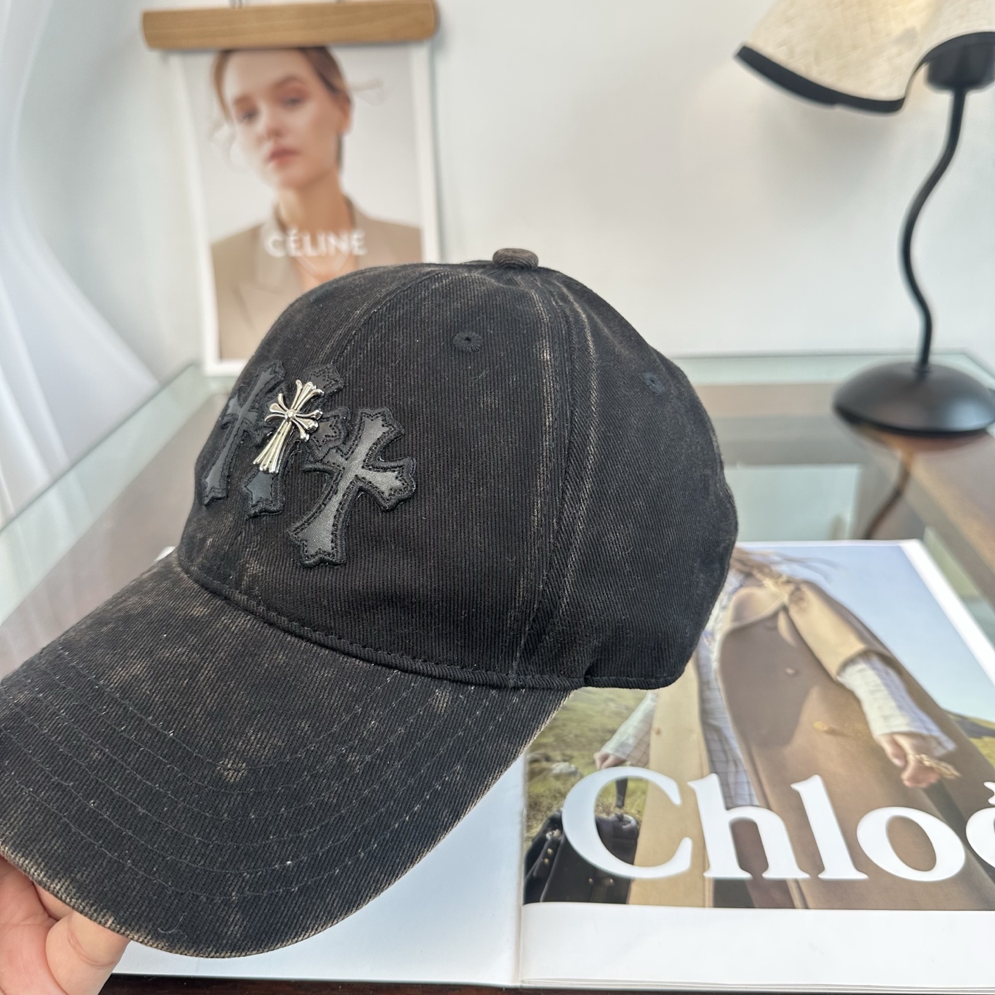 Chrome hearts 克罗心 新款十字架 高品质棒球帽，高端定制版！网红时尚博主同款！墙裂推荐！质