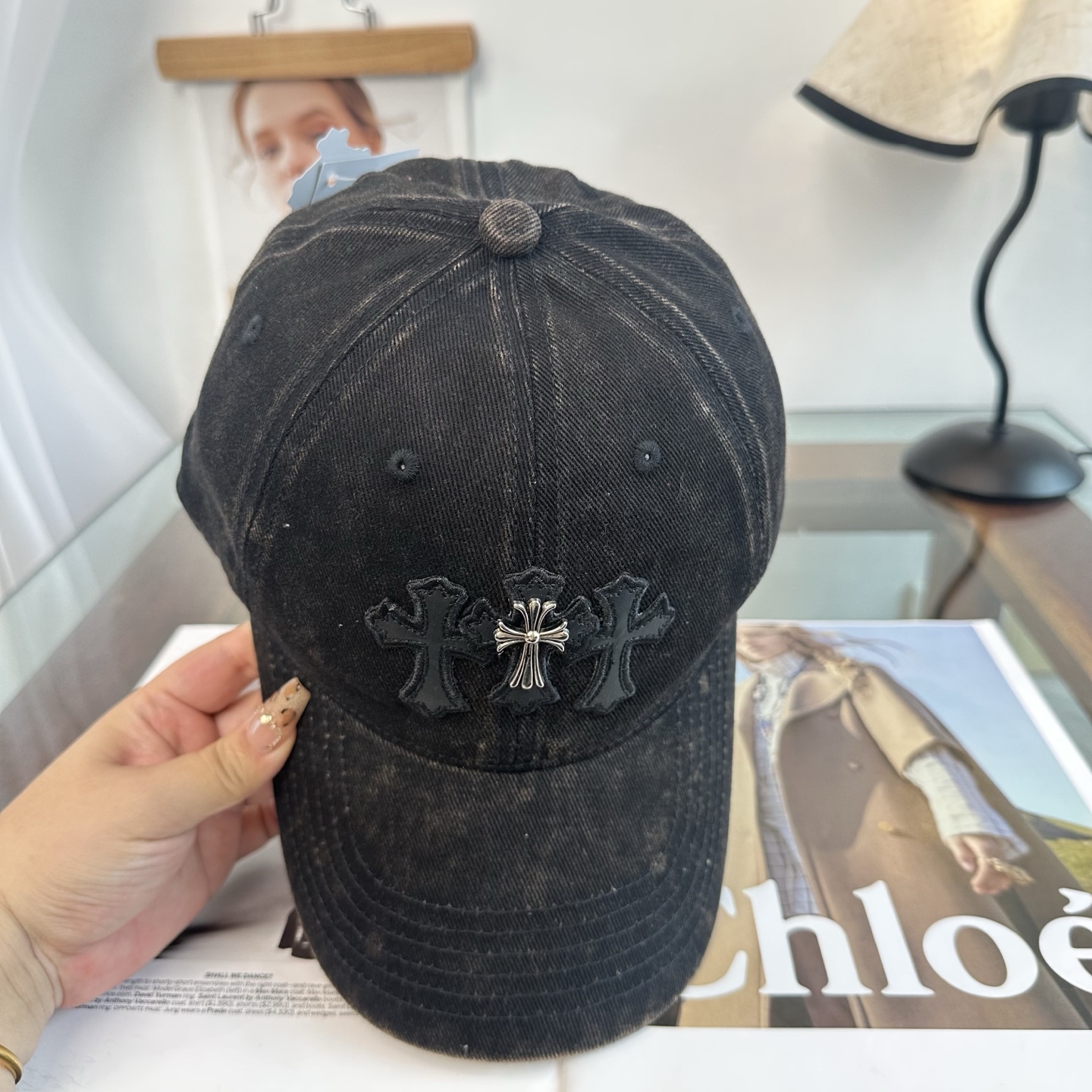 Chrome hearts 克罗心 新款十字架 高品质棒球帽，高端定制版！网红时尚博主同款！墙裂推荐！质