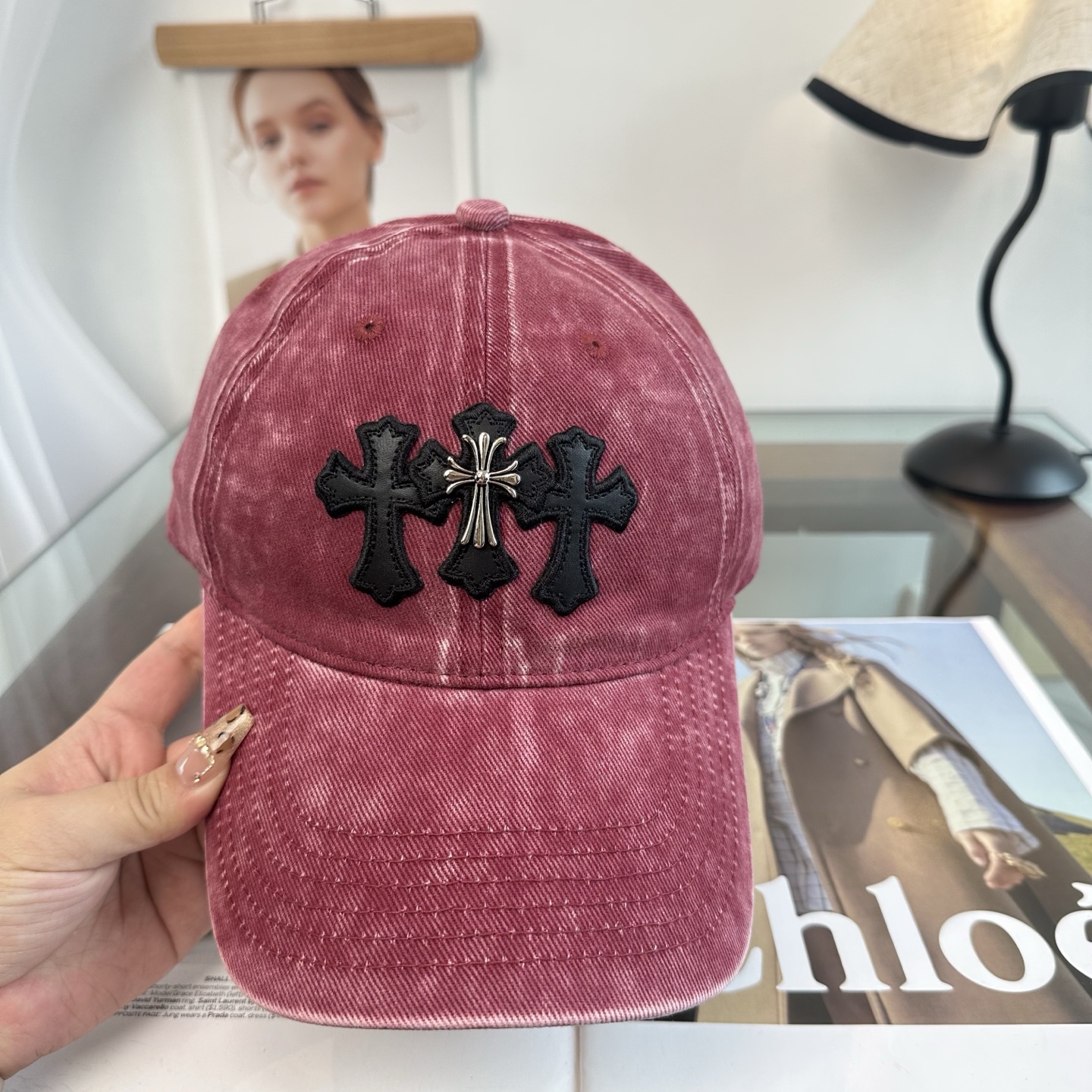 Chrome hearts 克罗心 新款十字架 高品质棒球帽，高端定制版！网红时尚博主同款！墙裂推荐！质