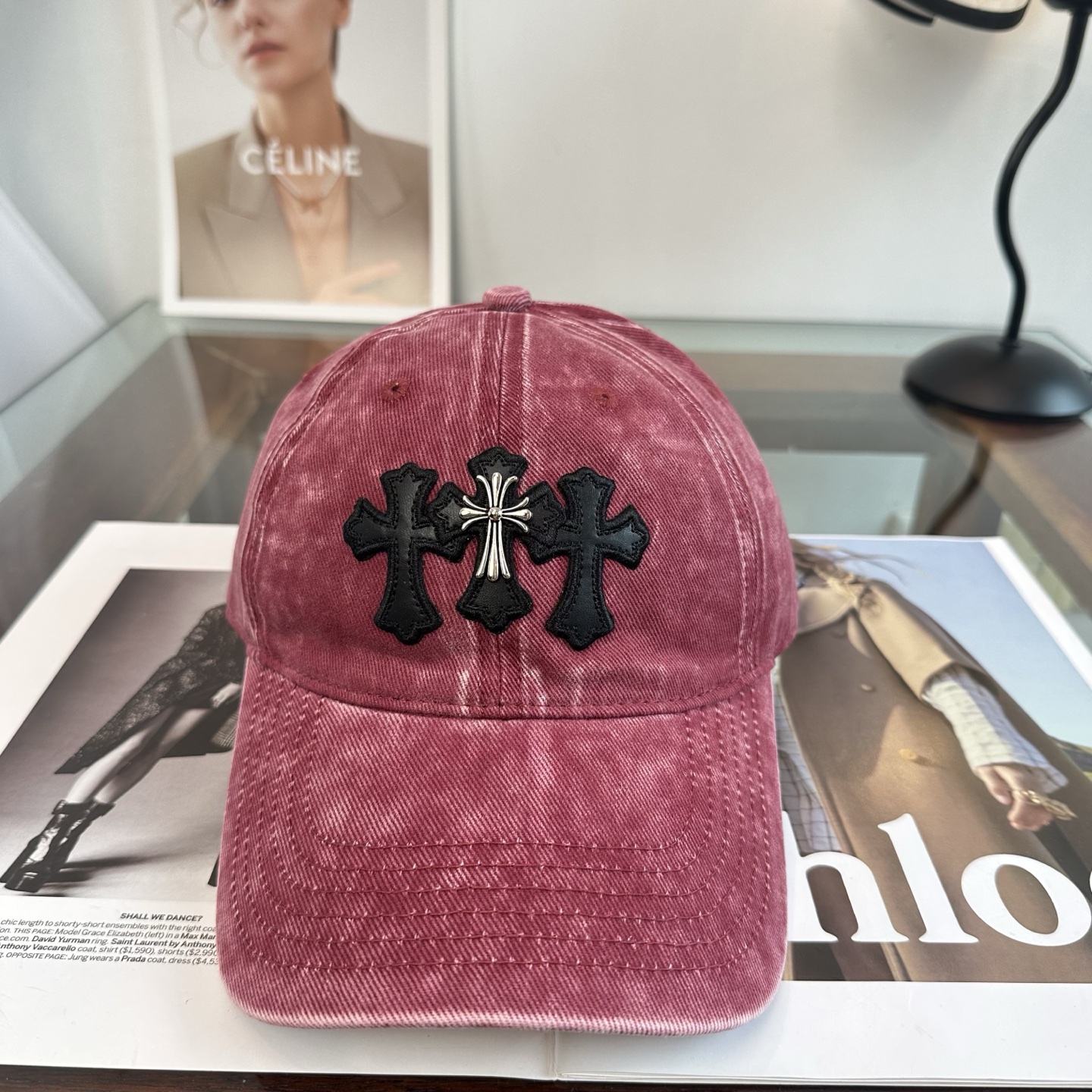 Chrome hearts 克罗心 新款十字架 高品质棒球帽，高端定制版！网红时尚博主同款！墙裂推荐！质