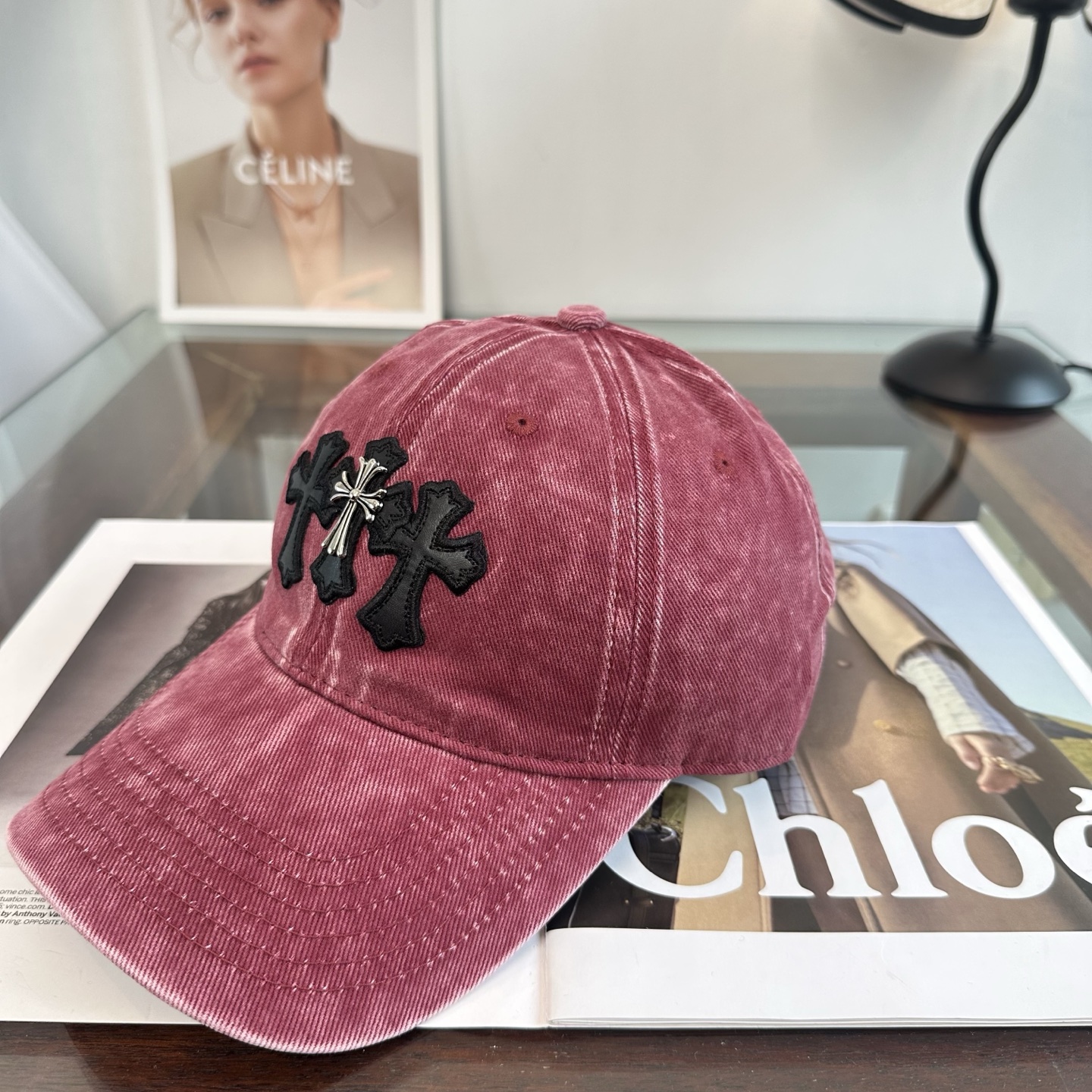 Chrome hearts 克罗心 新款十字架 高品质棒球帽，高端定制版！网红时尚博主同款！墙裂推荐！质