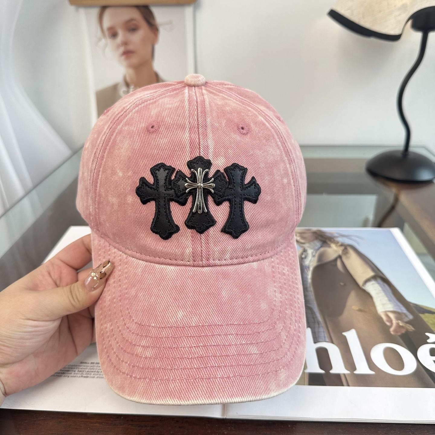 Chrome hearts 克罗心 新款十字架 高品质棒球帽，高端定制版！网红时尚博主同款！墙裂推荐！质