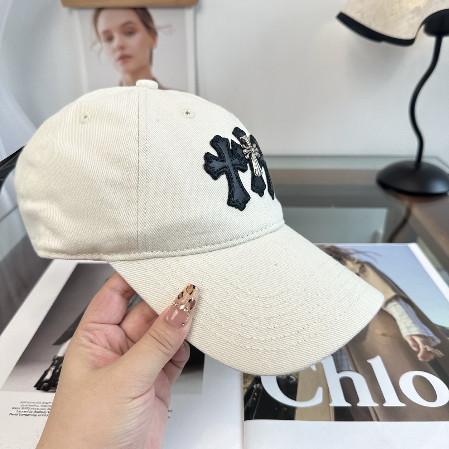 Chrome hearts 克罗心 新款十字架 高品质棒球帽，高端定制版！网红时尚博主同款！墙裂推荐！质