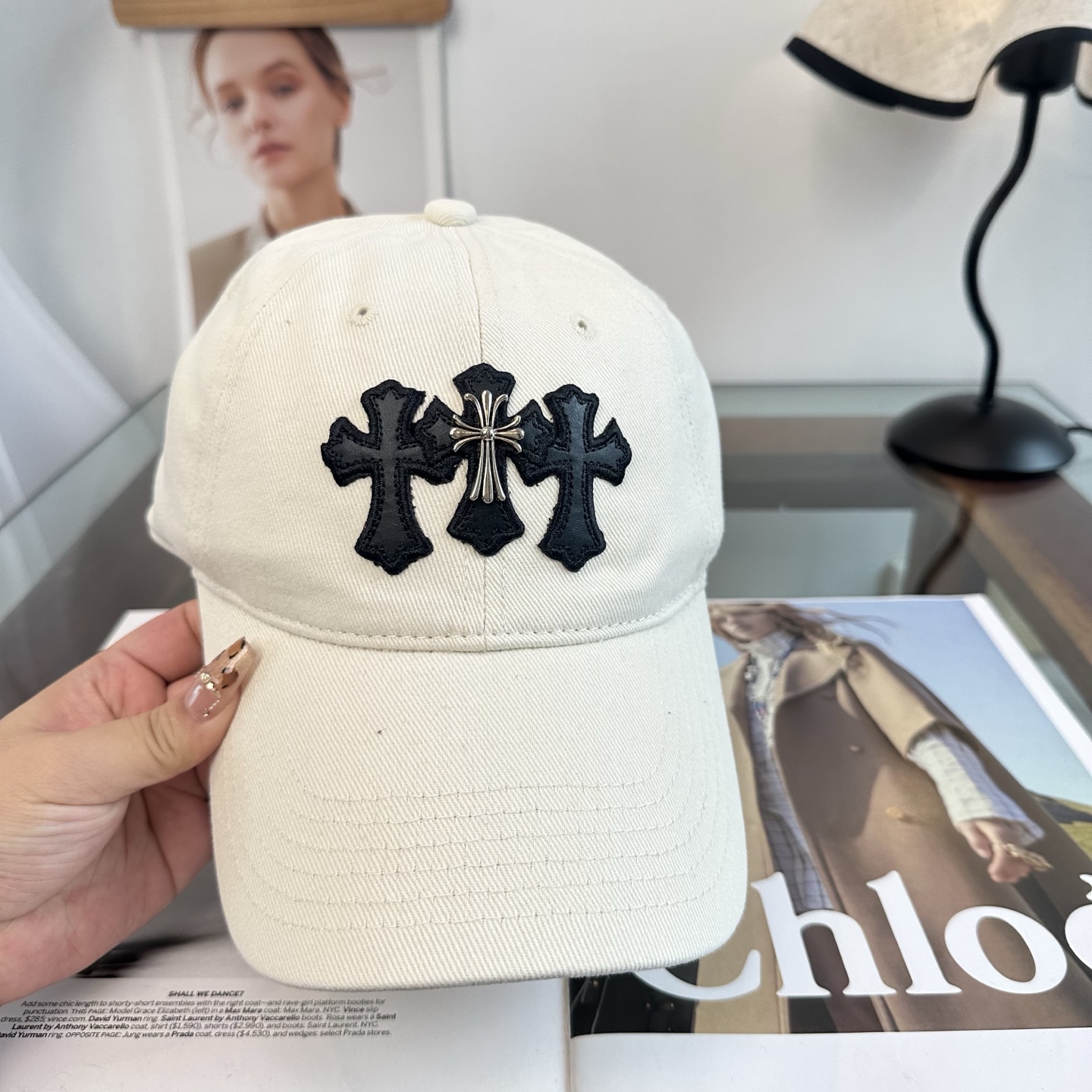 Chrome hearts 克罗心 新款十字架 高品质棒球帽，高端定制版！网红时尚博主同款！墙裂推荐！质