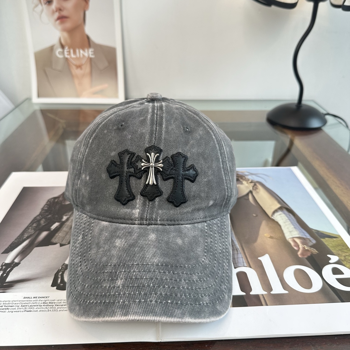 Chrome hearts 克罗心 新款十字架 高品质棒球帽，高端定制版！网红时尚博主同款！墙裂推荐！质