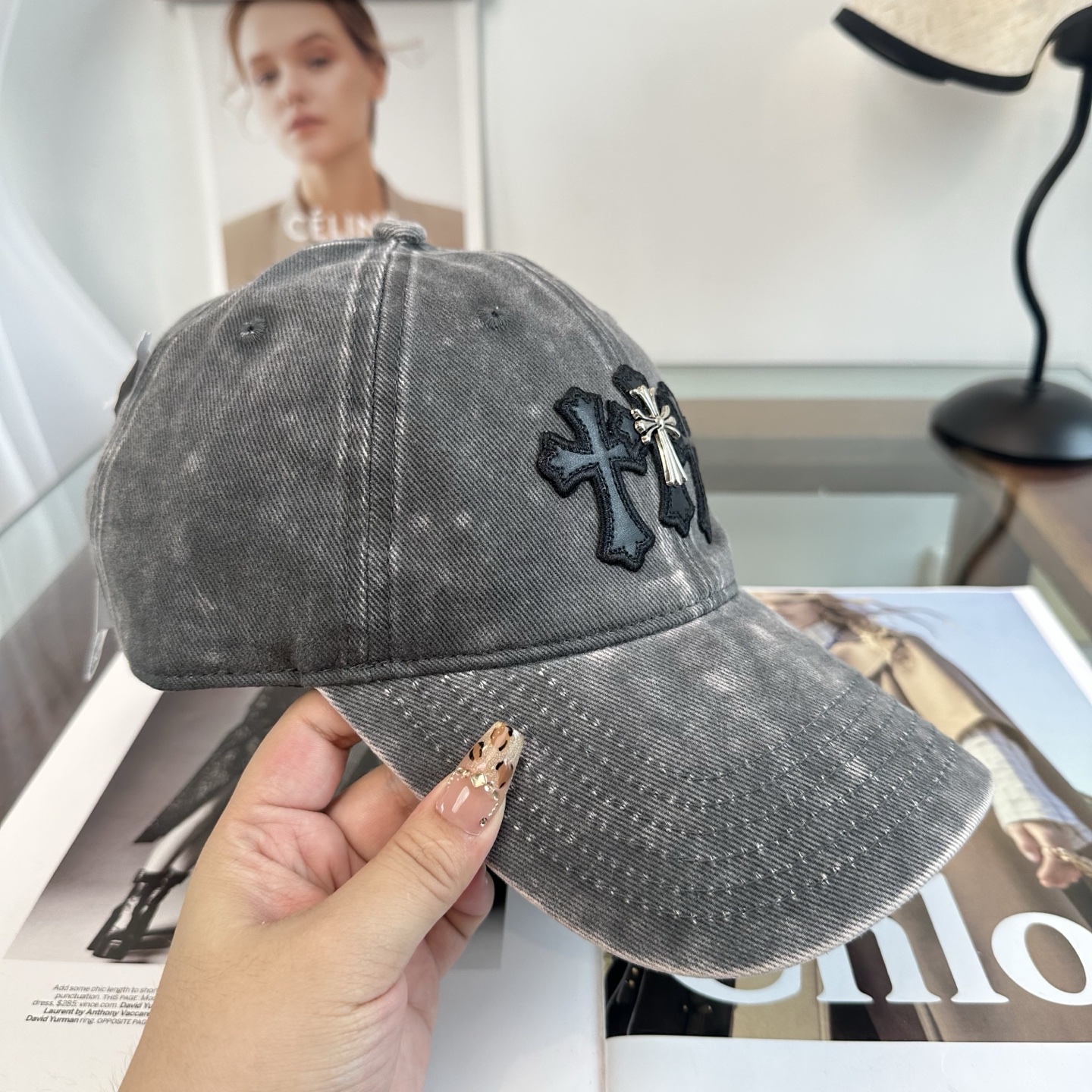 Chrome hearts 克罗心 新款十字架 高品质棒球帽，高端定制版！网红时尚博主同款！墙裂推荐！质