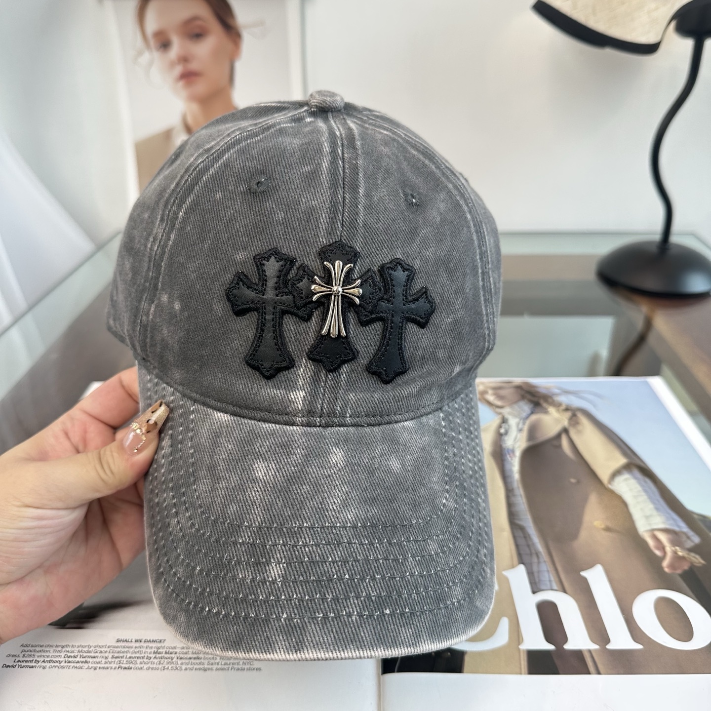 Chrome hearts 克罗心 新款十字架 高品质棒球帽，高端定制版！网红时尚博主同款！墙裂推荐！质