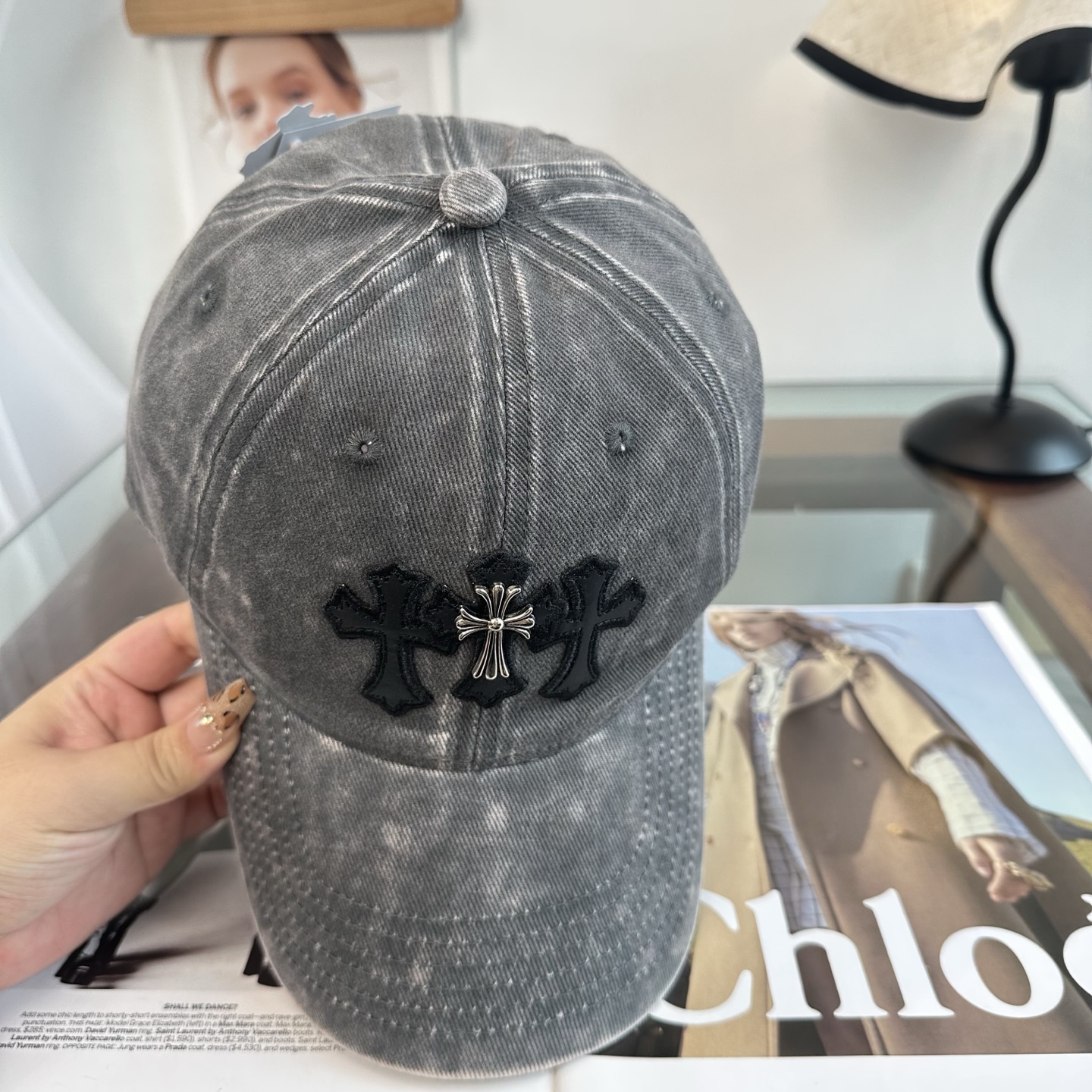Chrome hearts 克罗心 新款十字架 高品质棒球帽，高端定制版！网红时尚博主同款！墙裂推荐！质