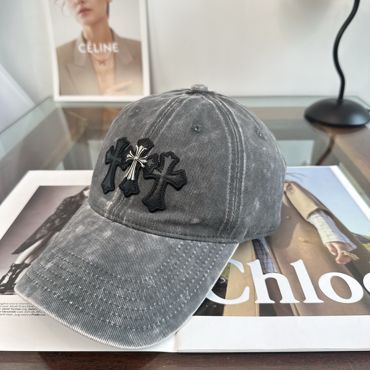 Chrome hearts 克罗心 新款十字架 高品质棒球帽，高端定制版！网红时尚博主同款！墙裂推荐！质
