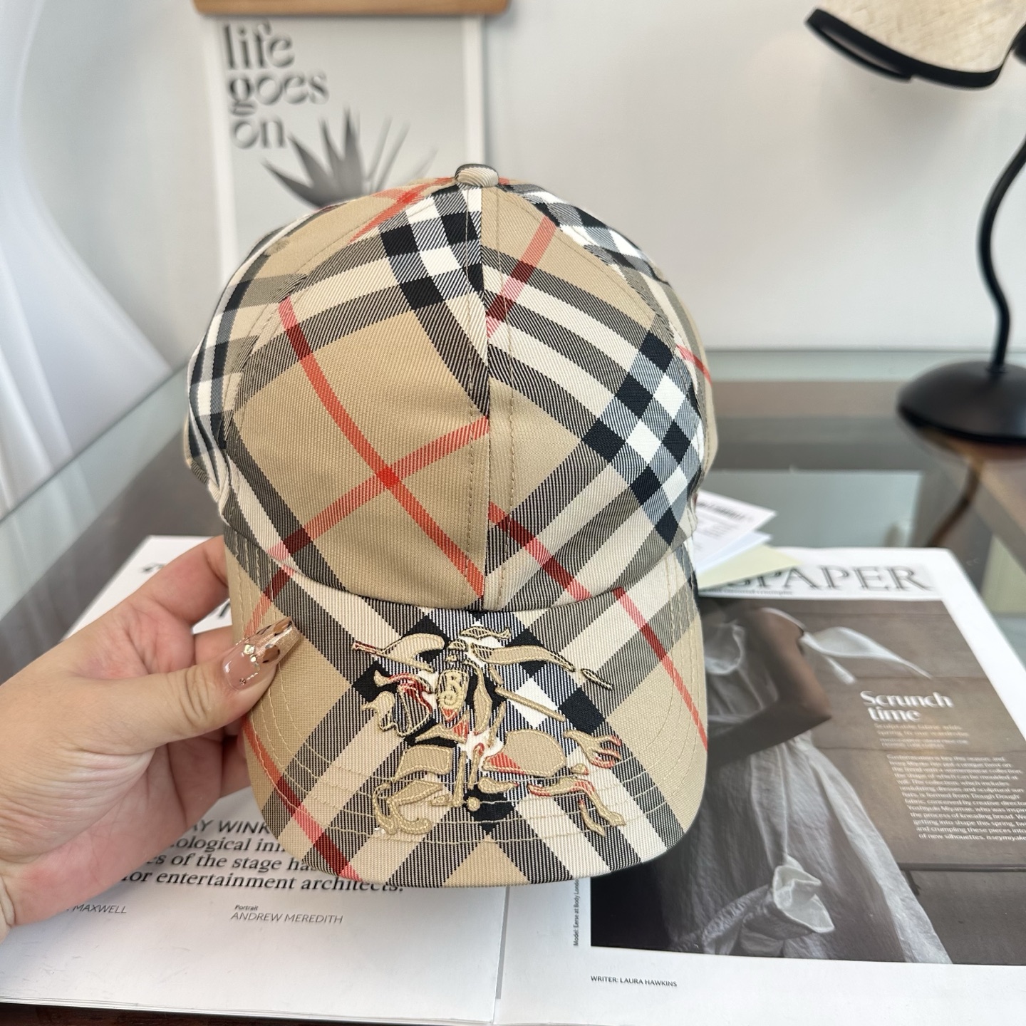 巴宝莉BURBERRY官网同步上线 韩版新款英伦风定制款1:1原单品质 男女通用棒球帽 美邦工艺 高版品