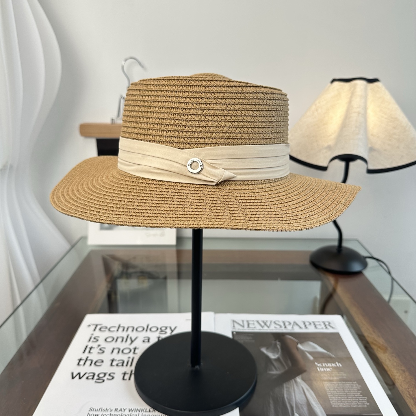 Loro Piana 2026新款平顶草帽 夏天海边首选～新款材质编织而成～质感满分💯