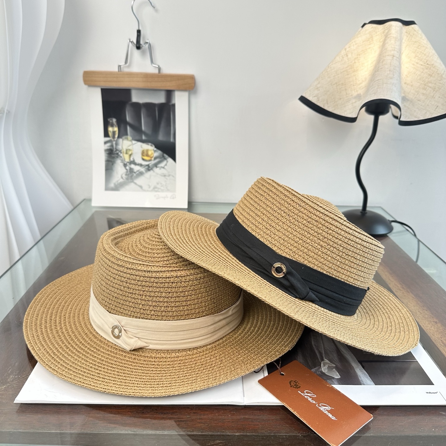 Loro Piana 2026新款平顶草帽 夏天海边首选～新款材质编织而成～质感满分💯