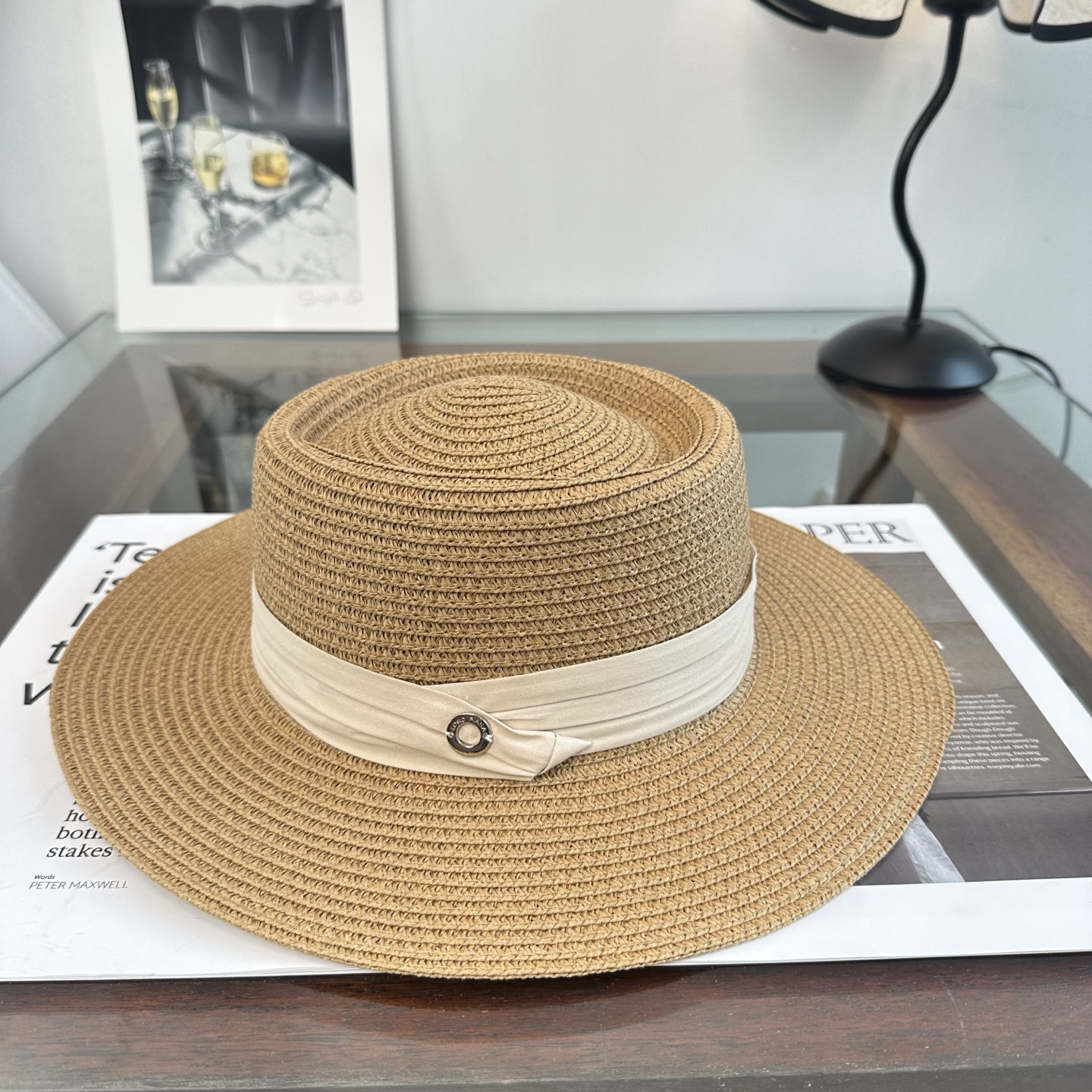 Loro Piana 2026新款平顶草帽 夏天海边首选～新款材质编织而成～质感满分💯