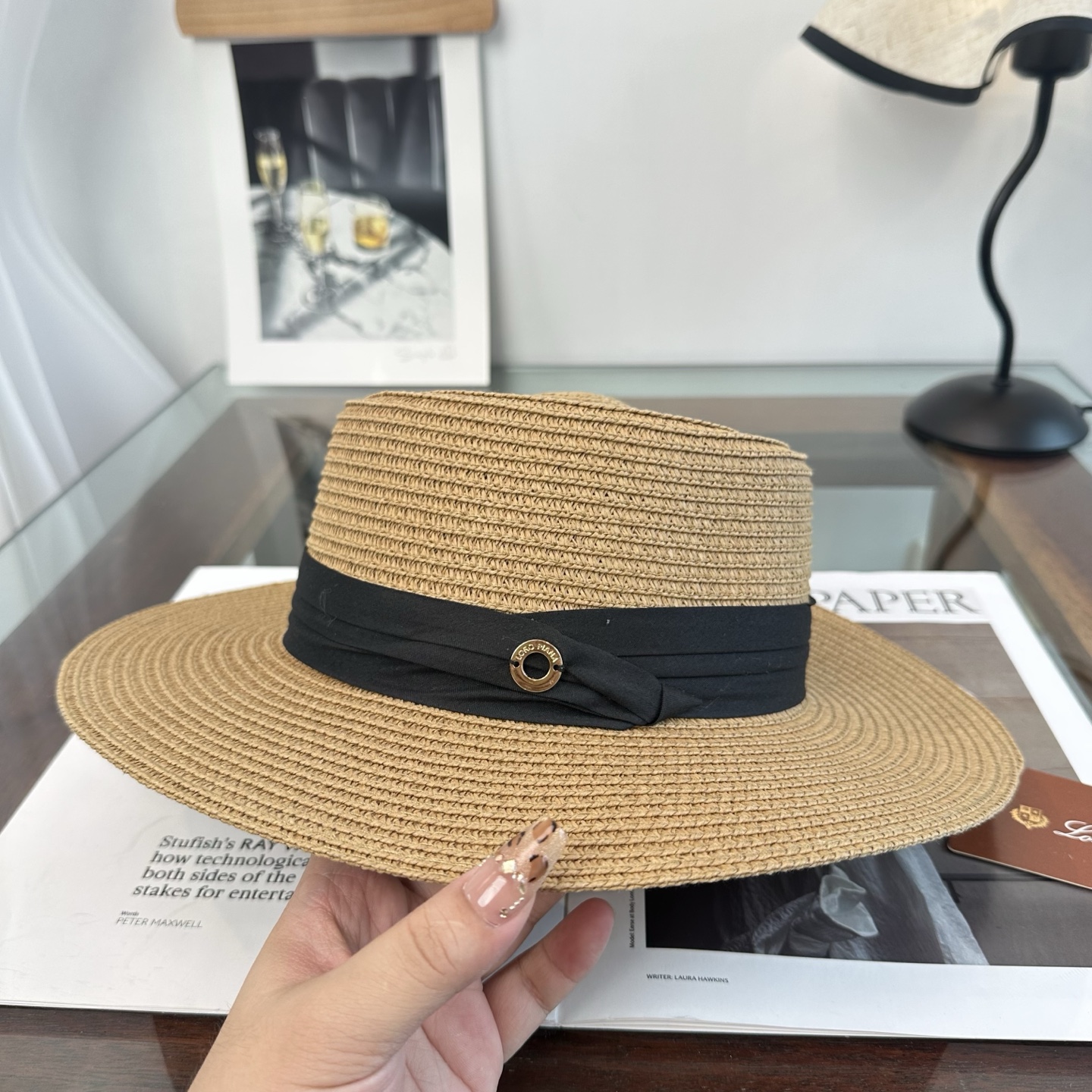 Loro Piana 2026新款平顶草帽 夏天海边首选～新款材质编织而成～质感满分💯