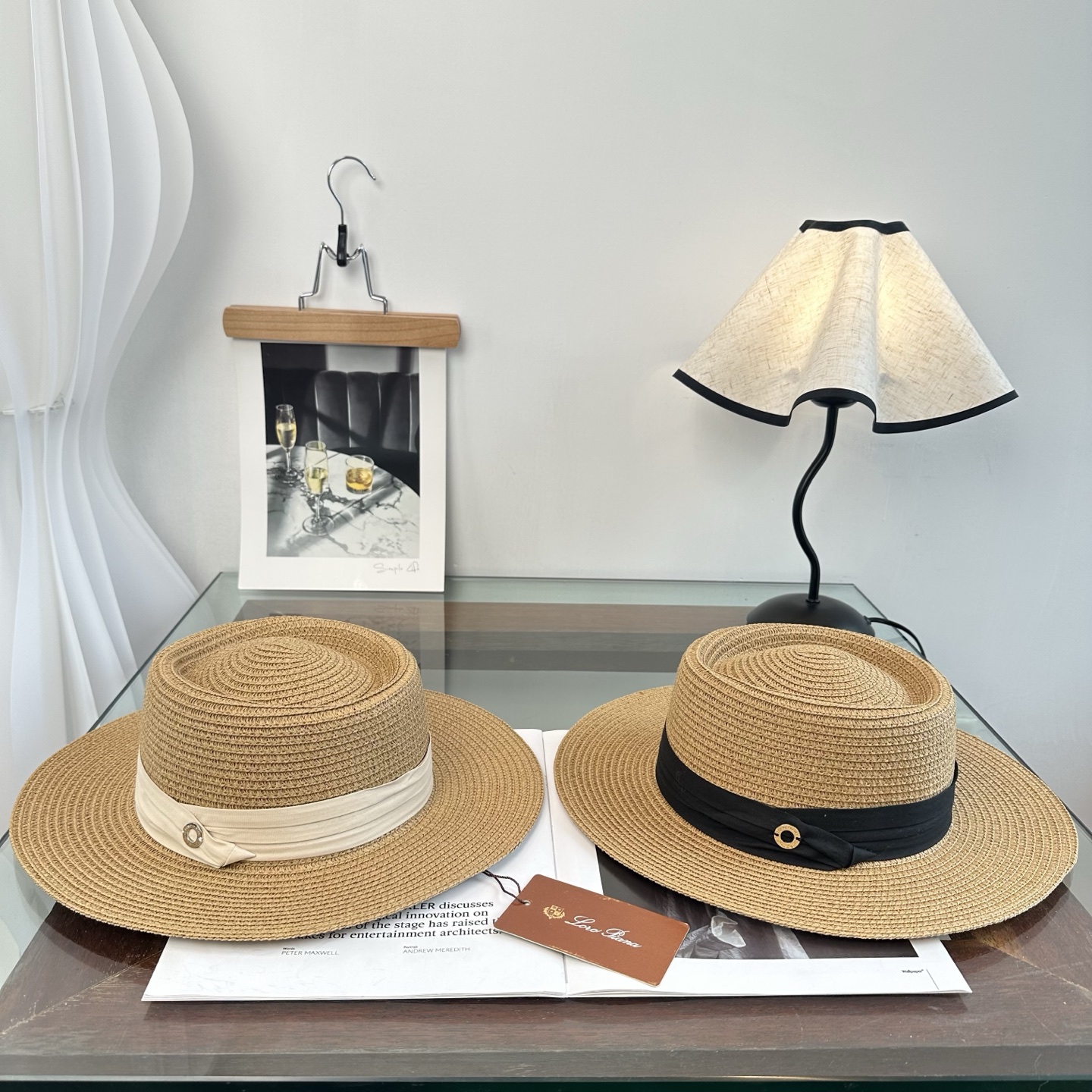 Loro Piana 2026新款平顶草帽 夏天海边首选～新款材质编织而成～质感满分💯