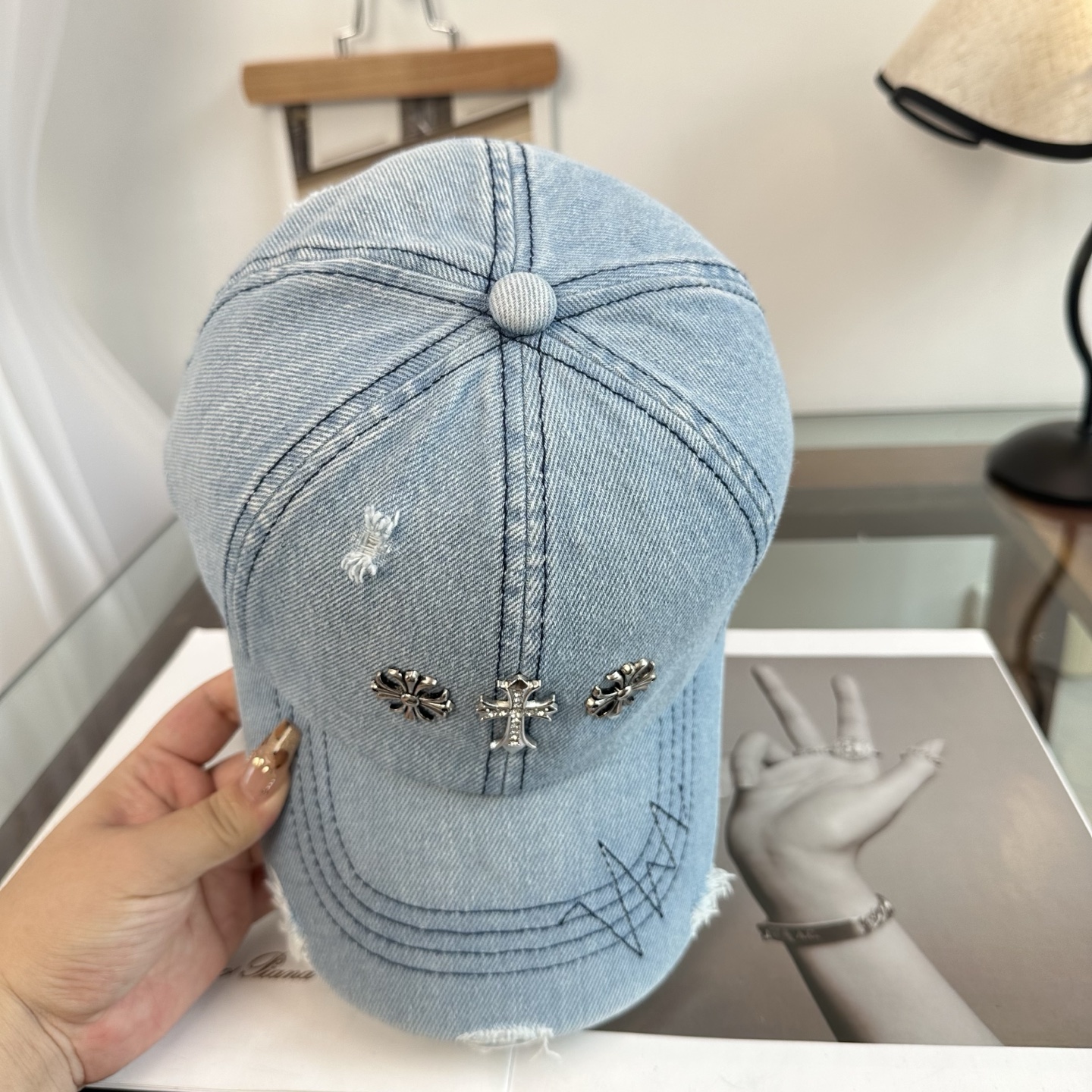 Chrome hearts 克罗心 新款十字架 高品质棒球帽，高端定制版！网红时尚博主同款！墙裂推荐！质