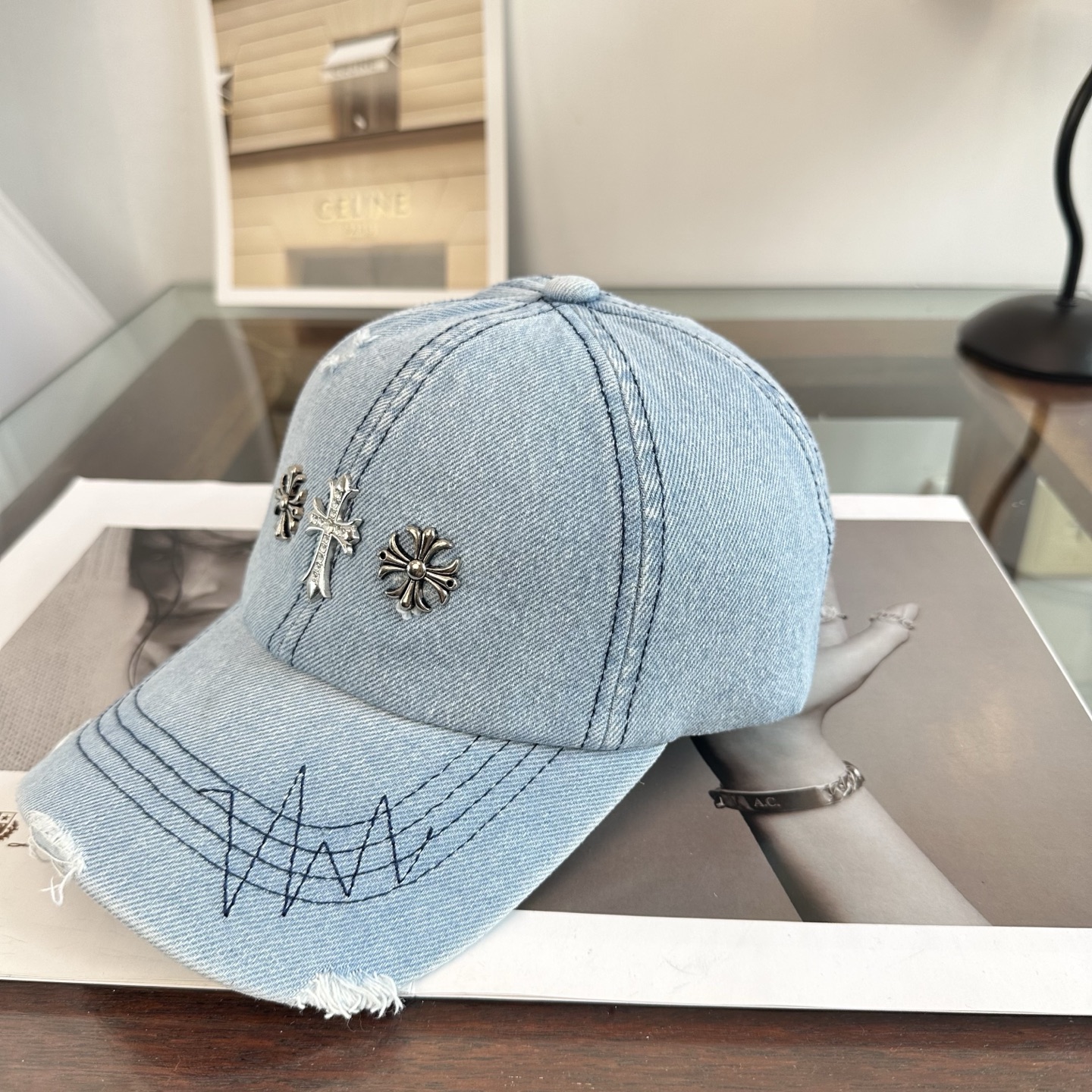 Chrome hearts 克罗心 新款十字架 高品质棒球帽，高端定制版！网红时尚博主同款！墙裂推荐！质