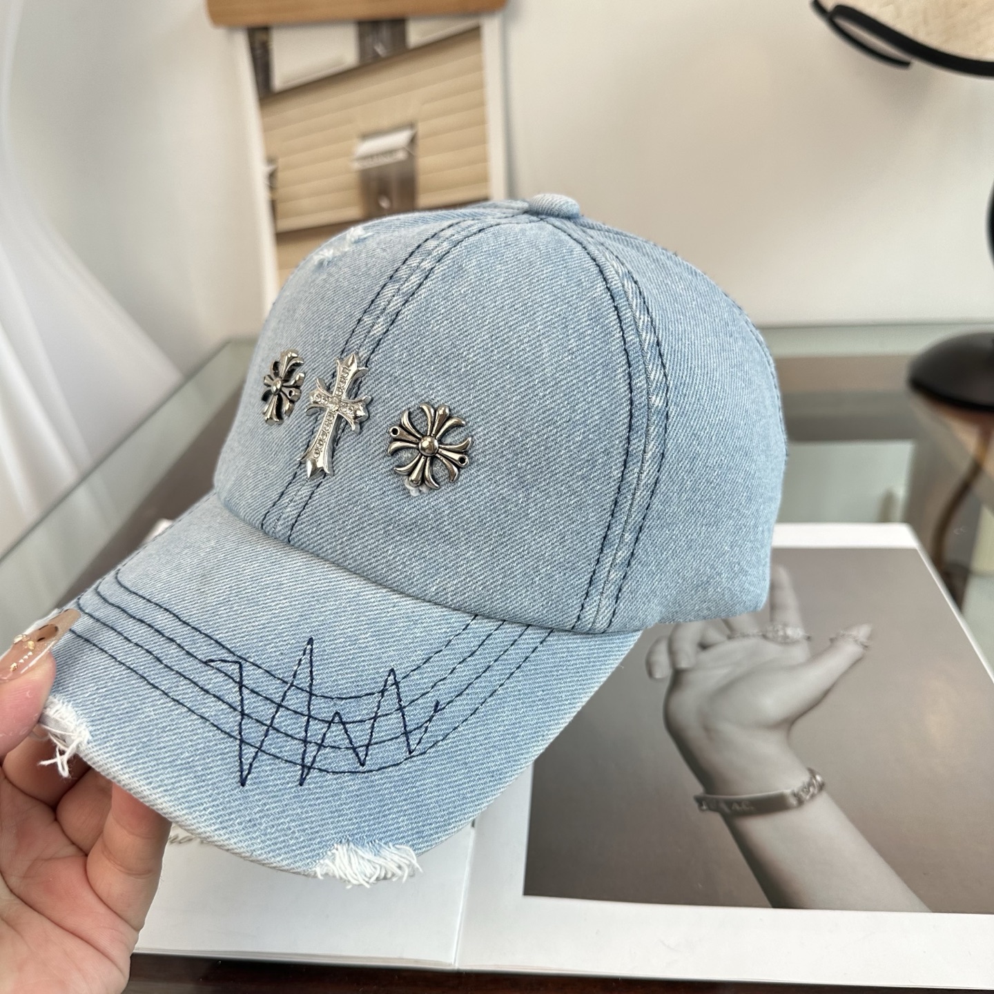 Chrome hearts 克罗心 新款十字架 高品质棒球帽，高端定制版！网红时尚博主同款！墙裂推荐！质