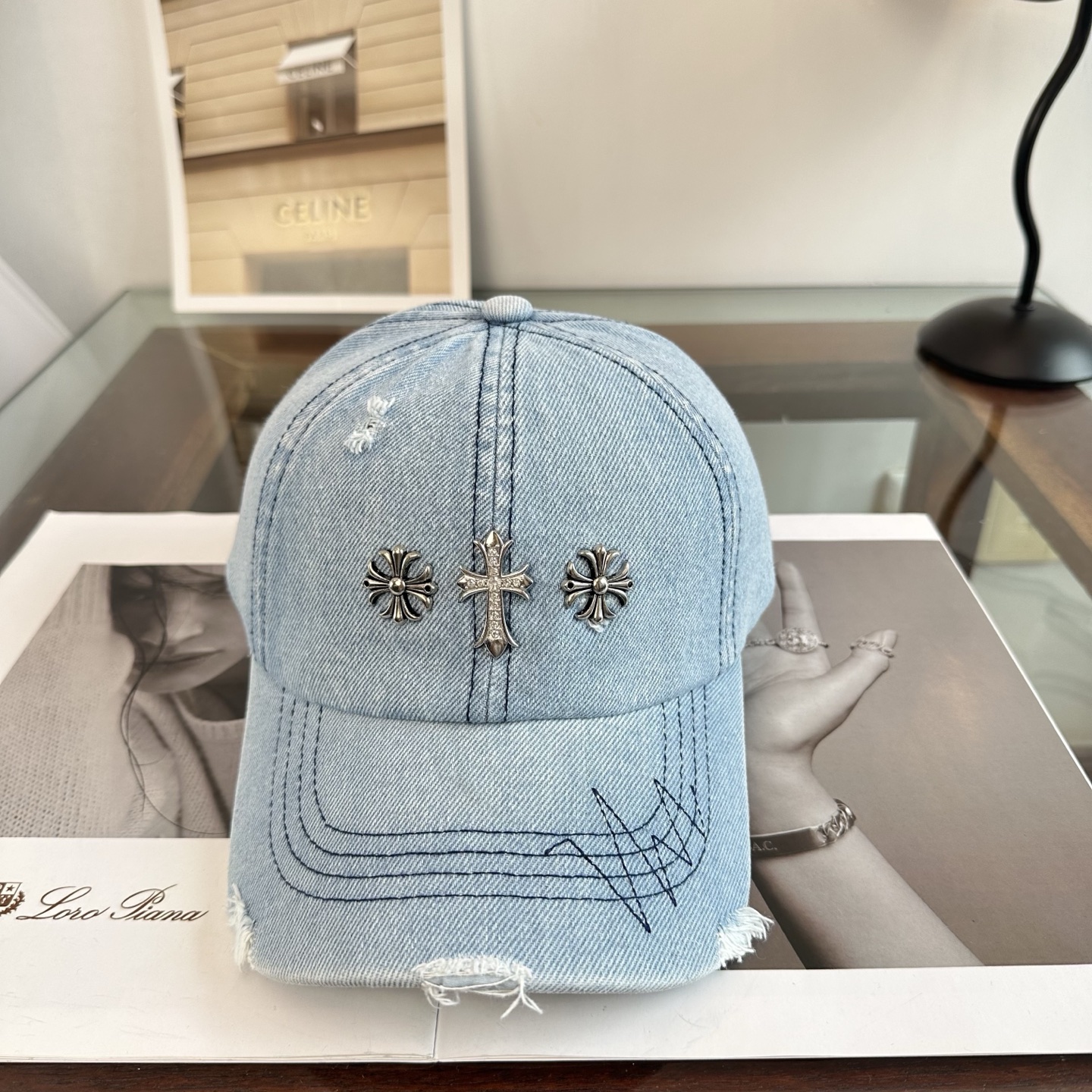 Chrome hearts 克罗心 新款十字架 高品质棒球帽，高端定制版！网红时尚博主同款！墙裂推荐！质