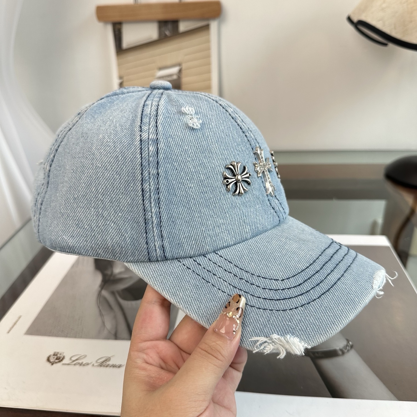 Chrome hearts 克罗心 新款十字架 高品质棒球帽，高端定制版！网红时尚博主同款！墙裂推荐！质