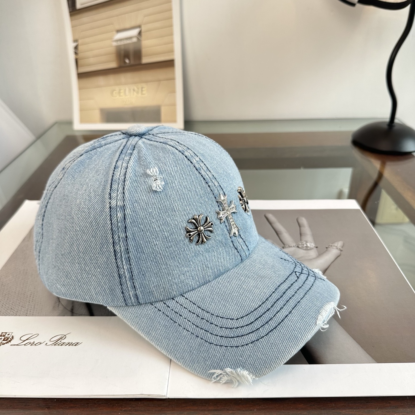 Chrome hearts 克罗心 新款十字架 高品质棒球帽，高端定制版！网红时尚博主同款！墙裂推荐！质