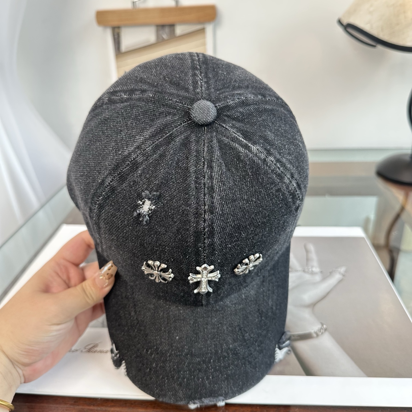 Chrome hearts 克罗心 新款十字架 高品质棒球帽，高端定制版！网红时尚博主同款！墙裂推荐！质