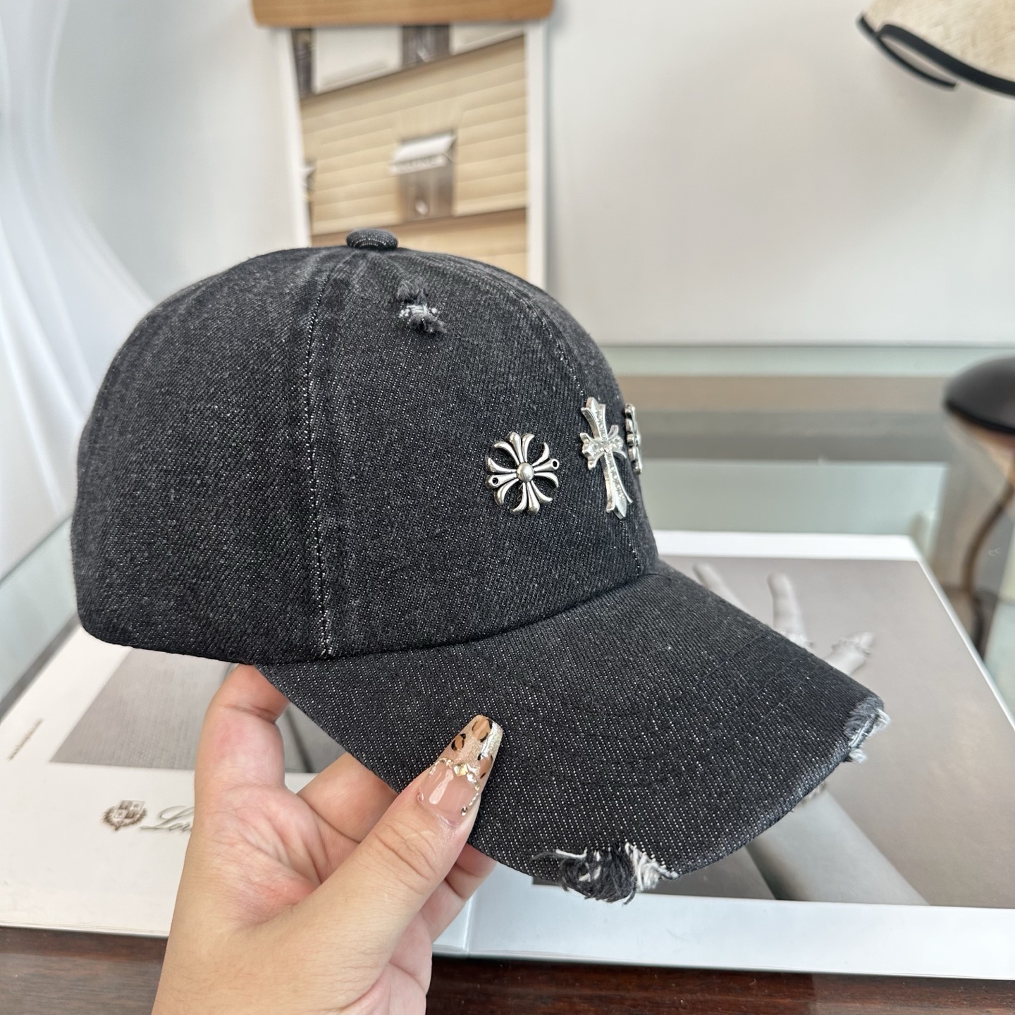 Chrome hearts 克罗心 新款十字架 高品质棒球帽，高端定制版！网红时尚博主同款！墙裂推荐！质