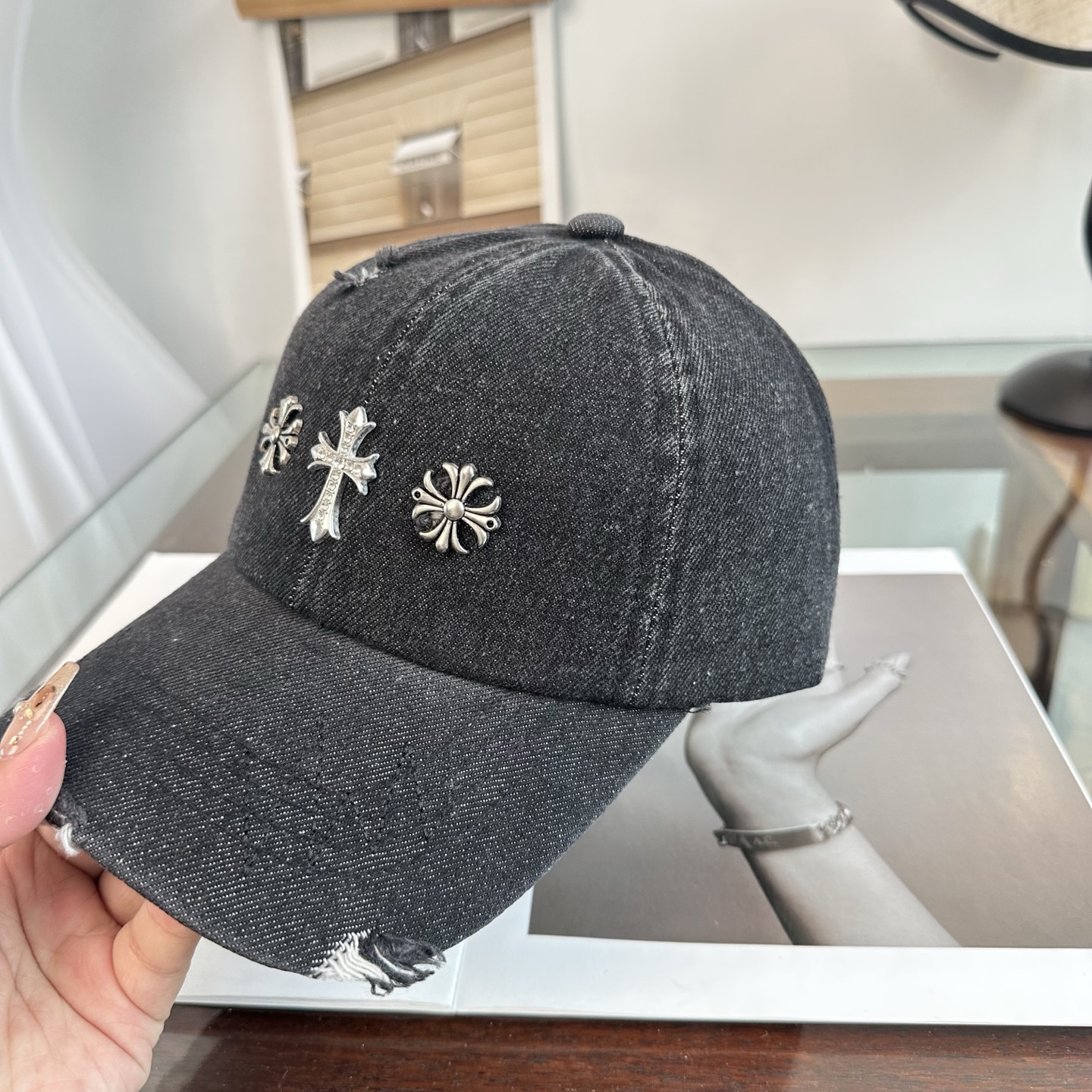 Chrome hearts 克罗心 新款十字架 高品质棒球帽，高端定制版！网红时尚博主同款！墙裂推荐！质